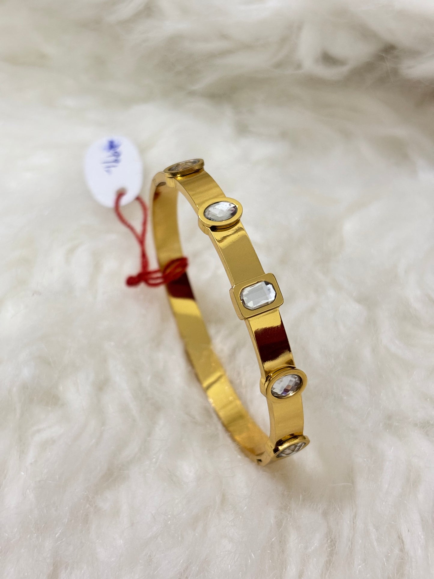 Anti-tarnish Diamond beads bracelet