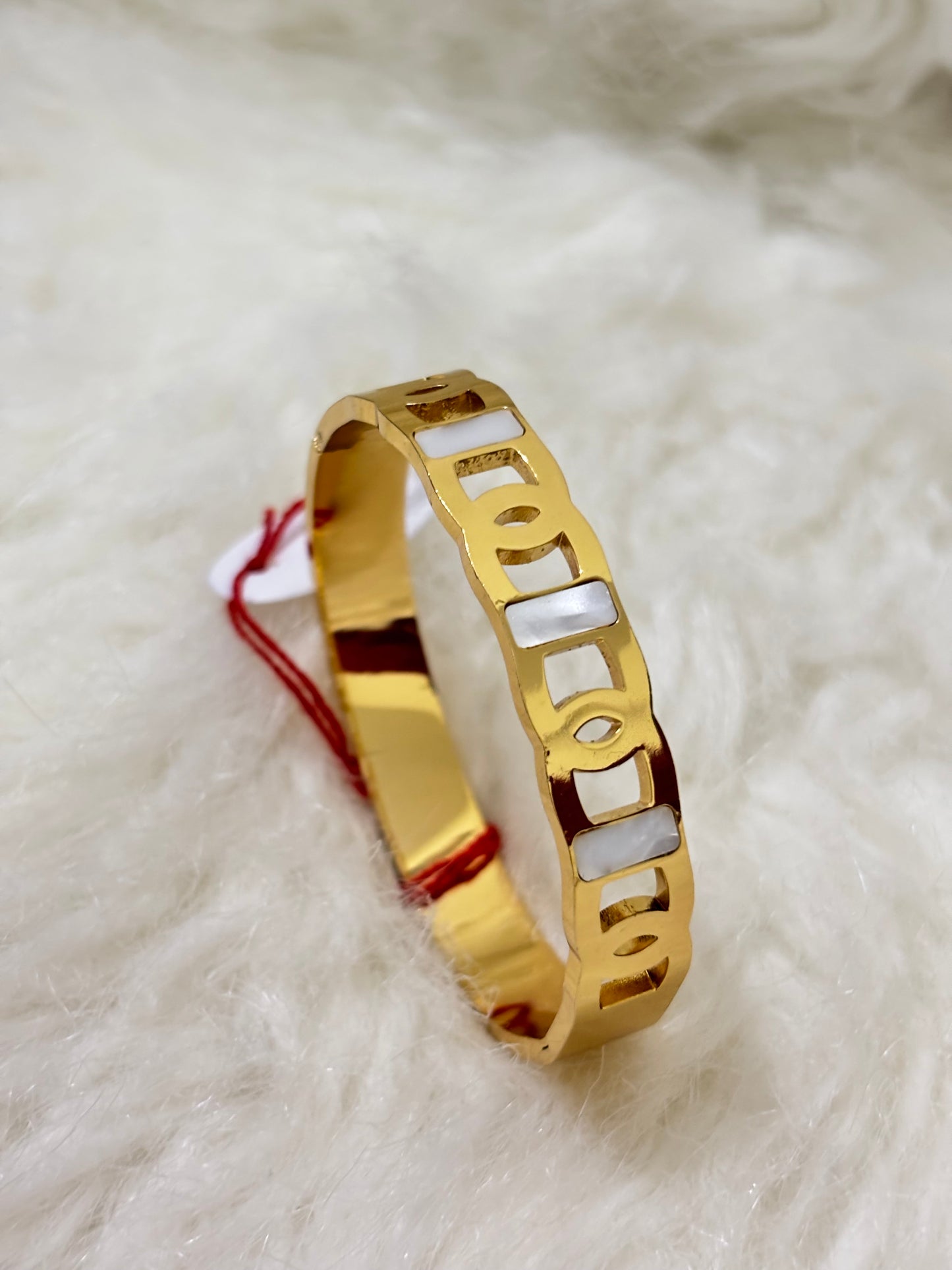 Anti-tarnish Rectangular Bead Bracelet
