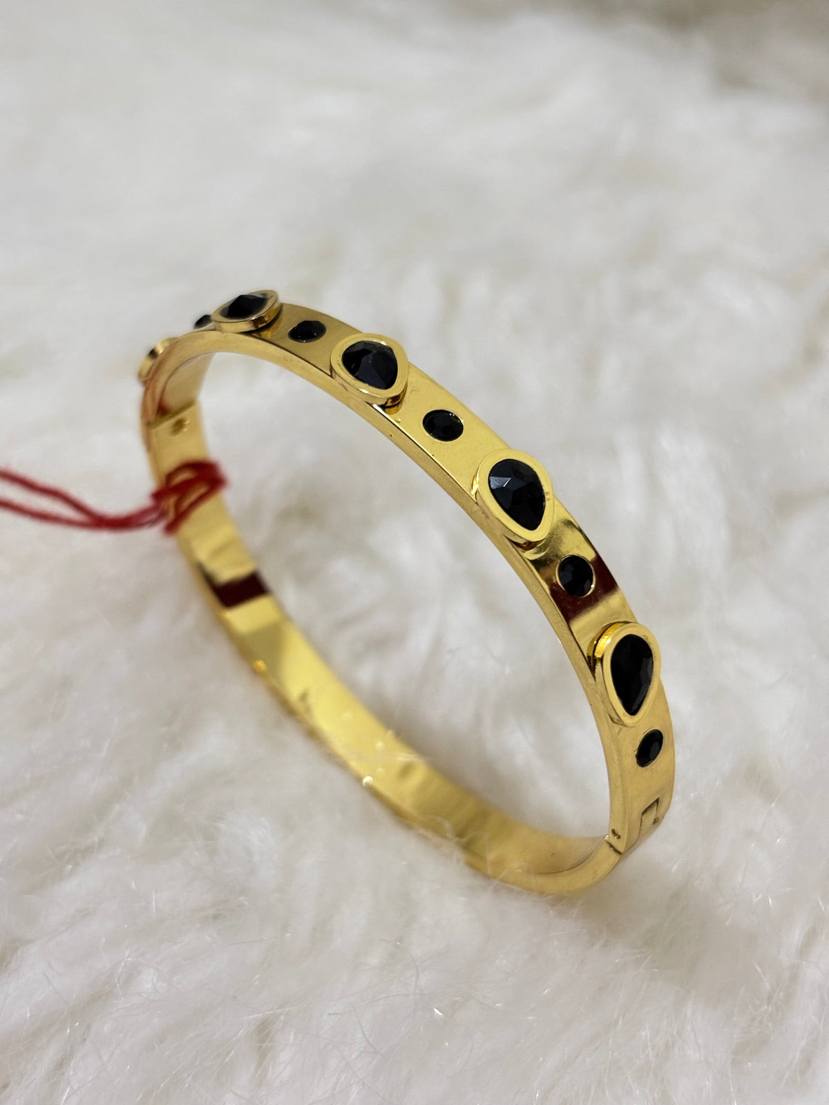 Anti-tarnish black diamond Bracelet