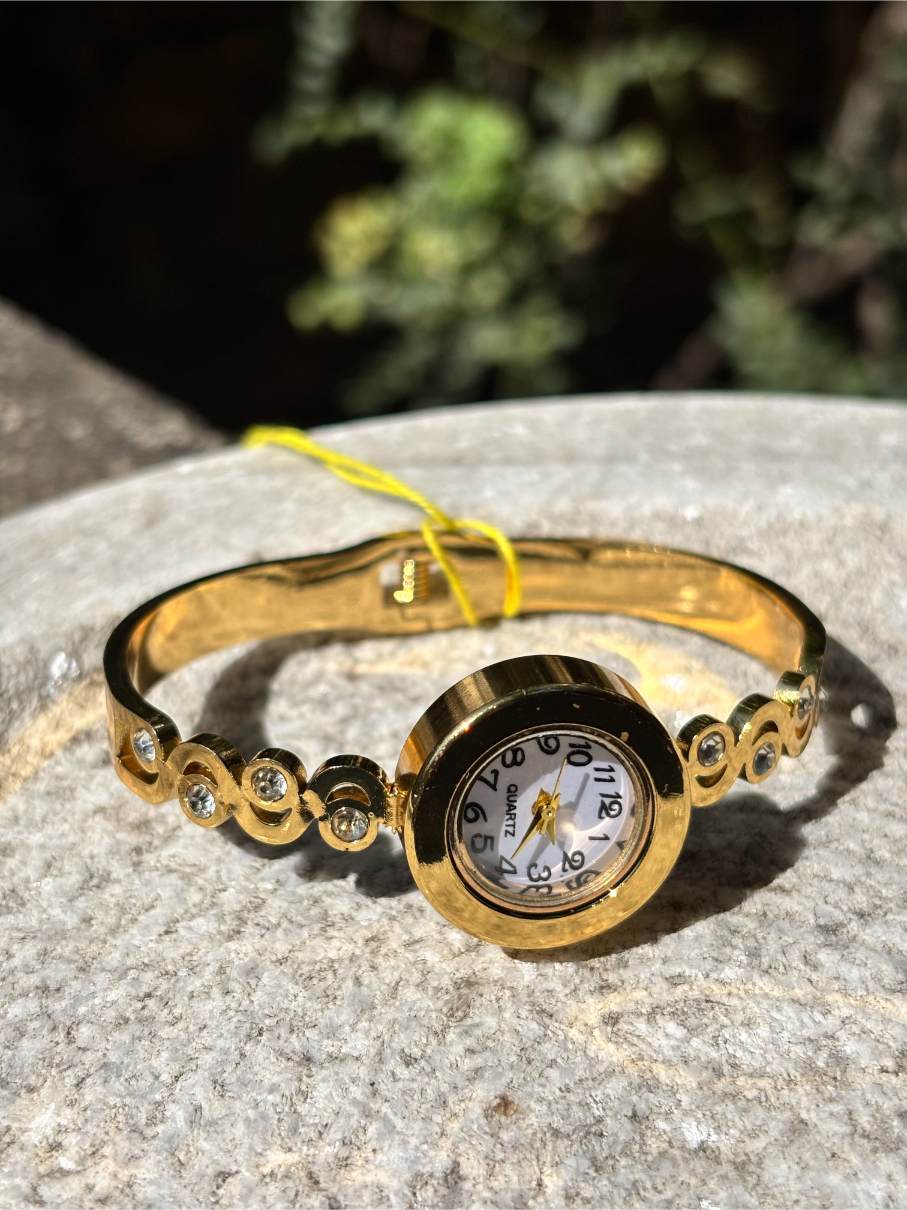 Anti tarnish Wrist Watch | Diamond Chain Pattern