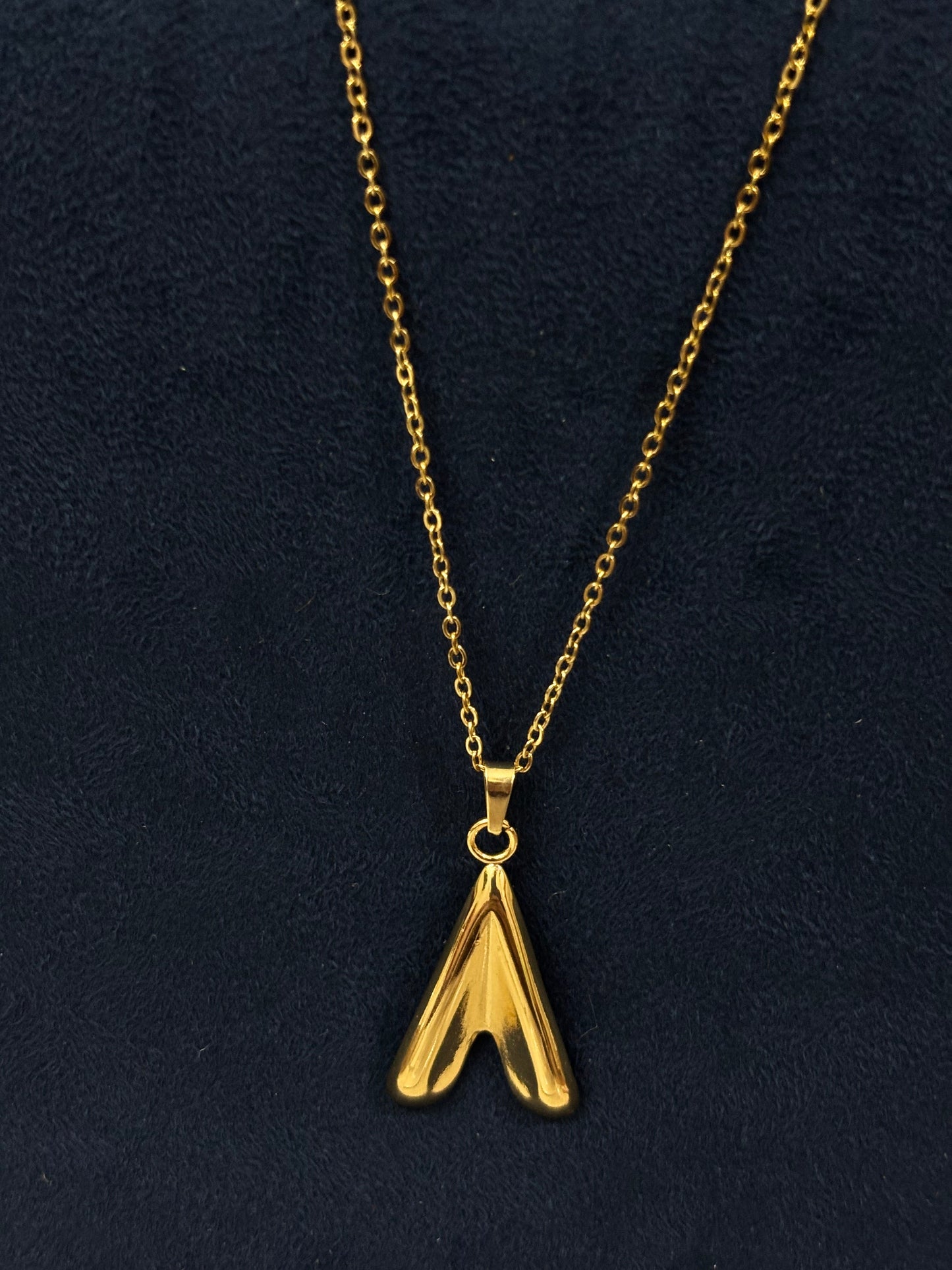 Anti tarnish Necklace | Alphabet Pendant