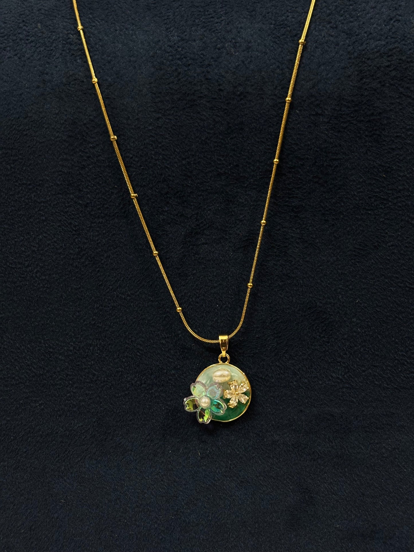 Anti tarnish Necklace | Flower Design Pendant