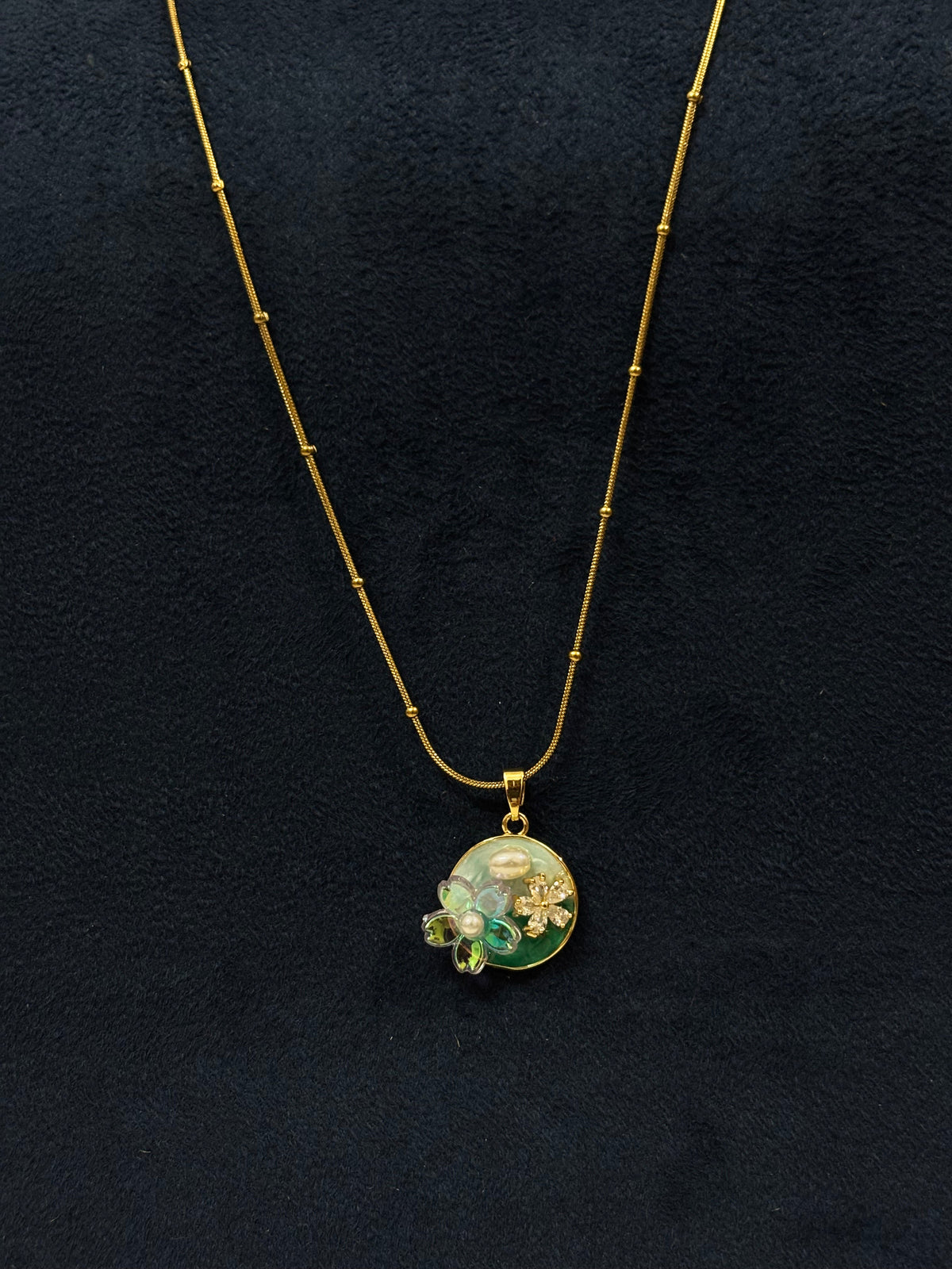 Anti tarnish Necklace | Flower Design Pendant