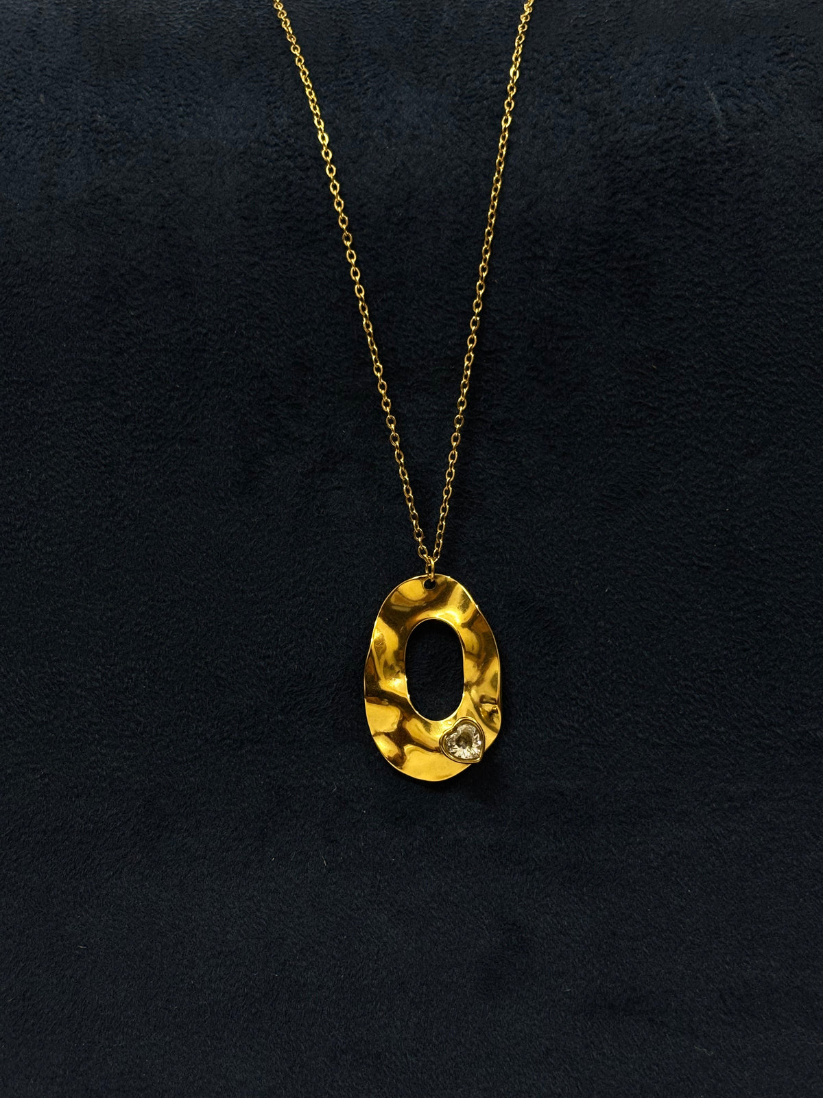 Anti tarnish Necklace | Bent Sheet Pendant