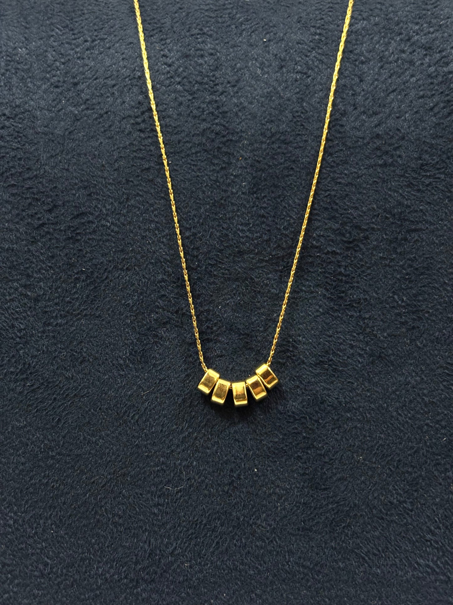 Anti tarnish Necklace | Multi Golden Rings Pendant