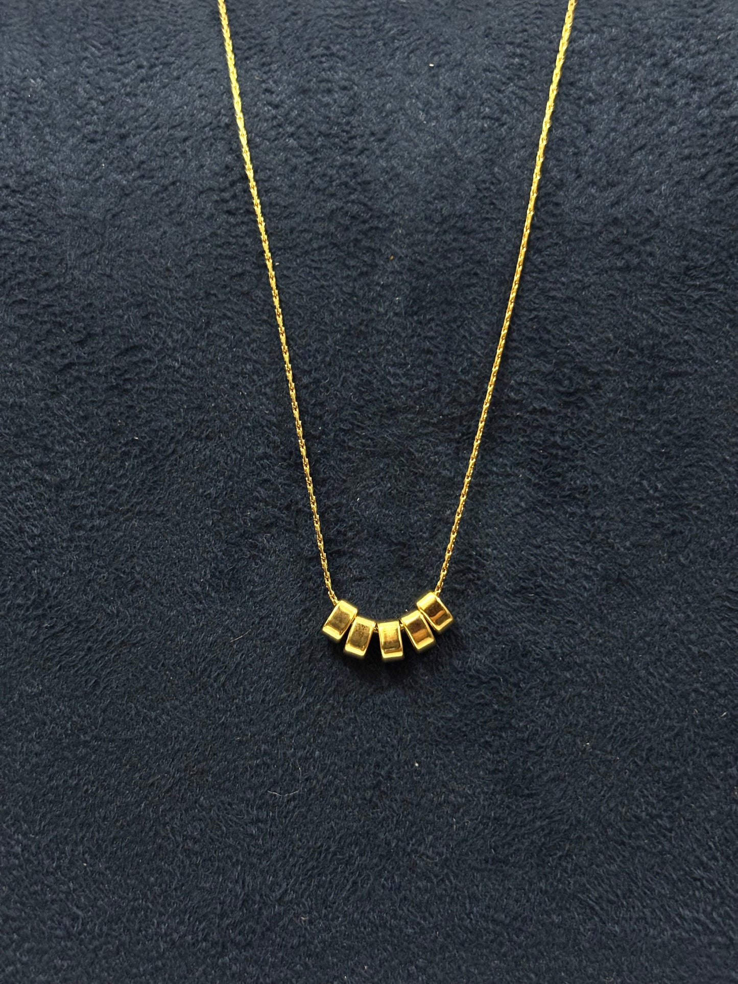Anti tarnish Necklace | Multi Golden Rings Pendant