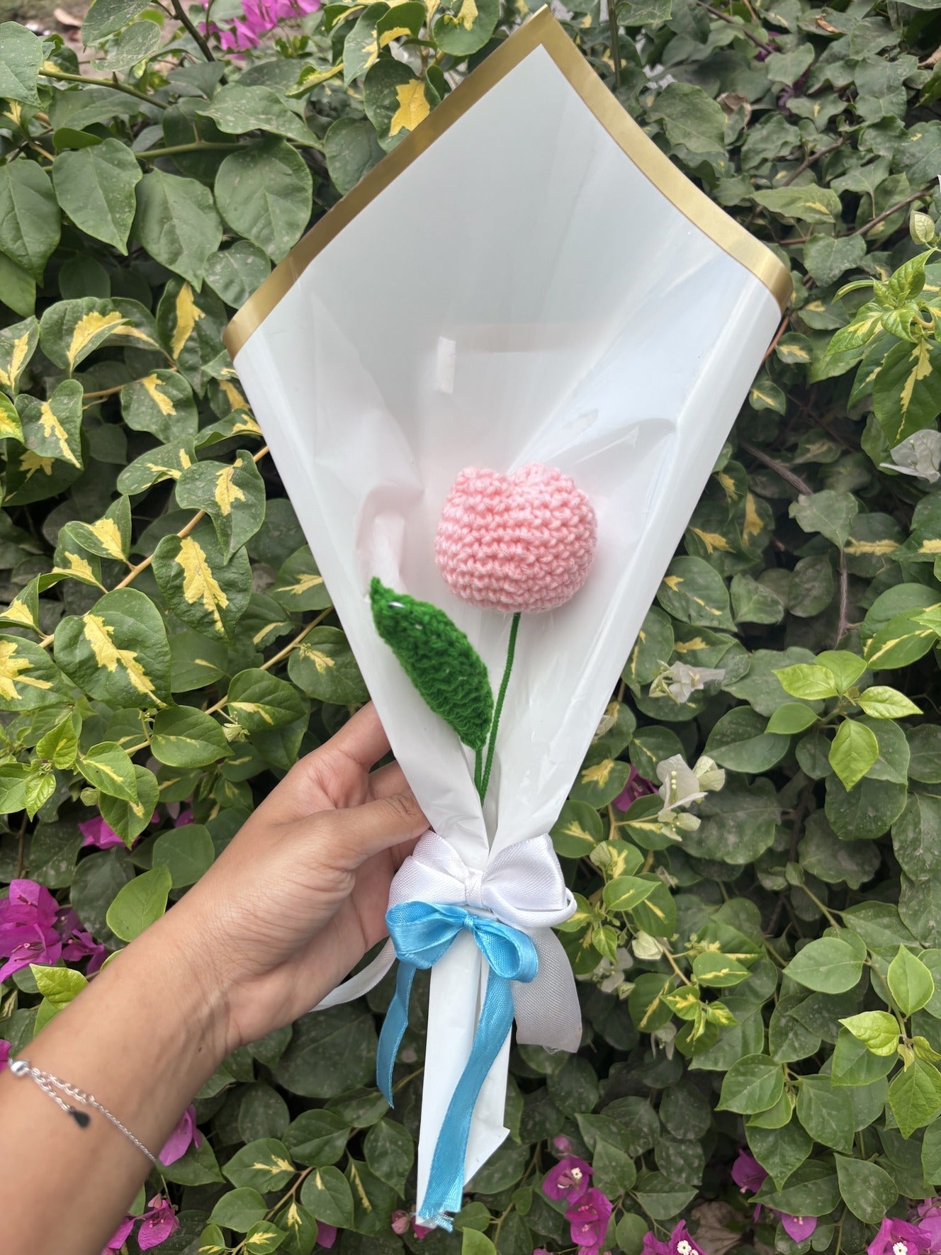 Crochet Bouquet | Baby Pink Tulip