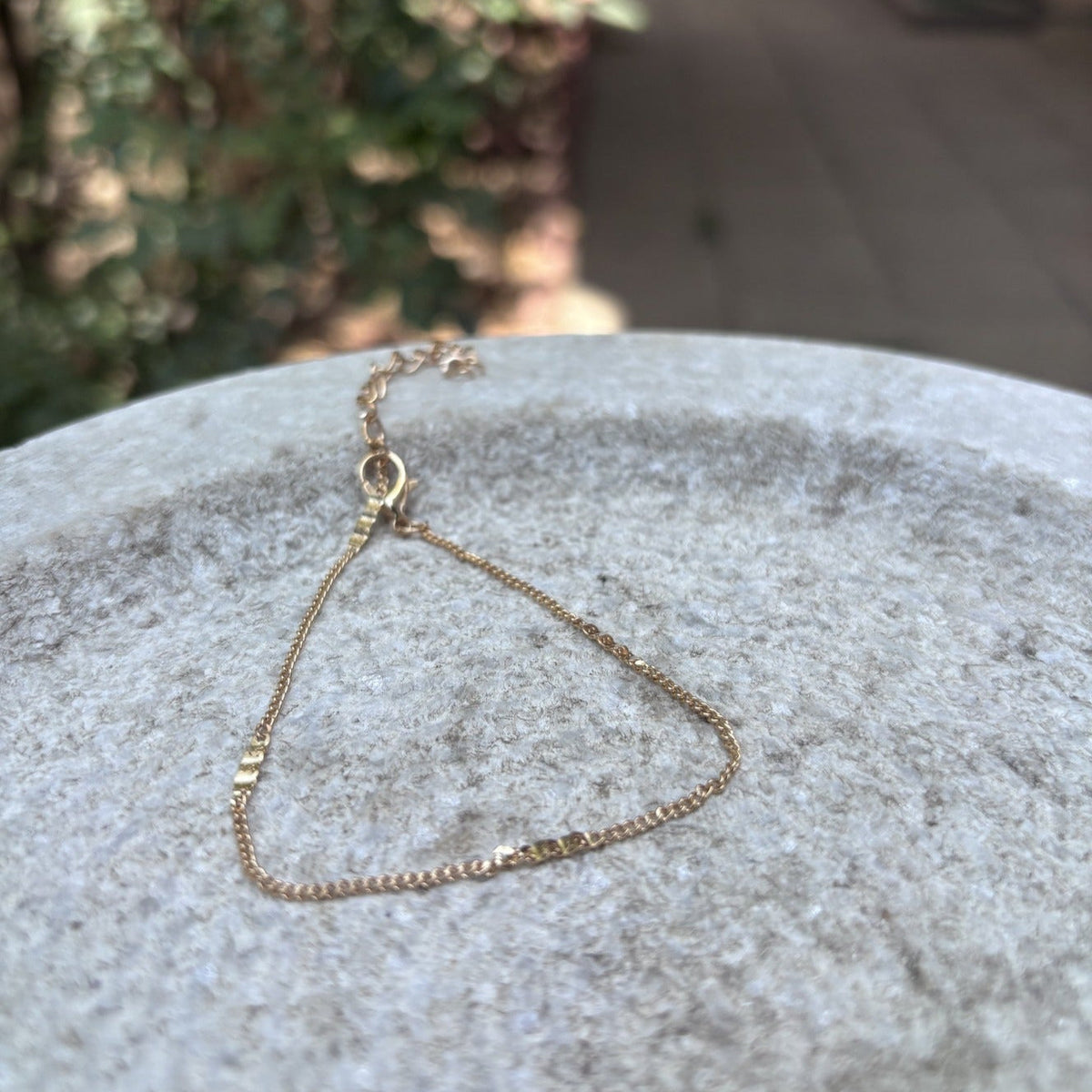 Bar Link Chain Anti-tarnish Bracelet