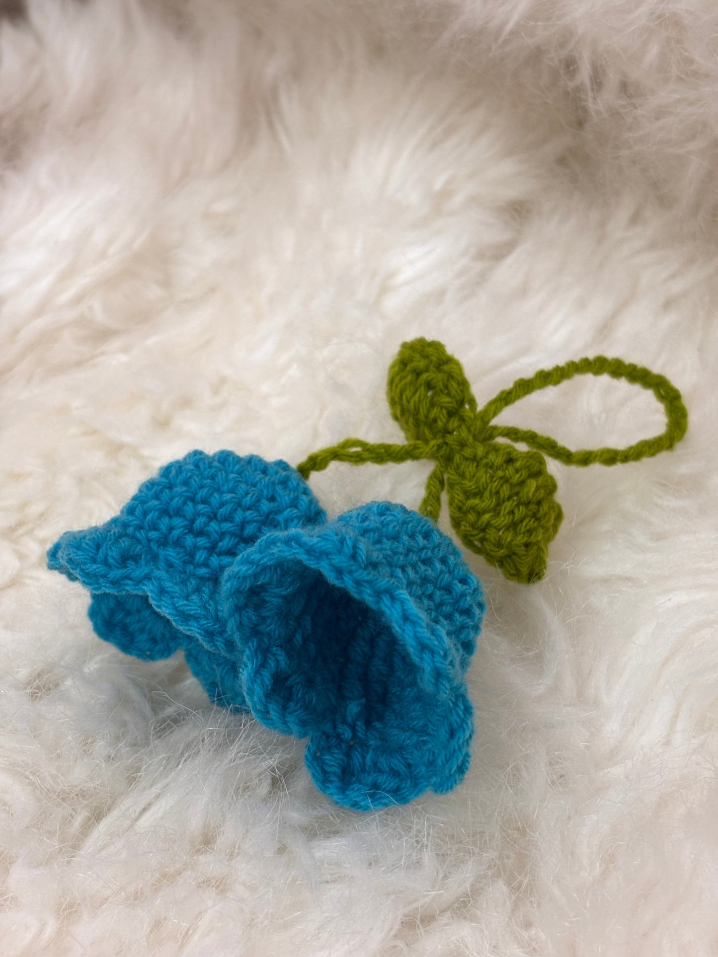 Crochet Charm Bell Blue