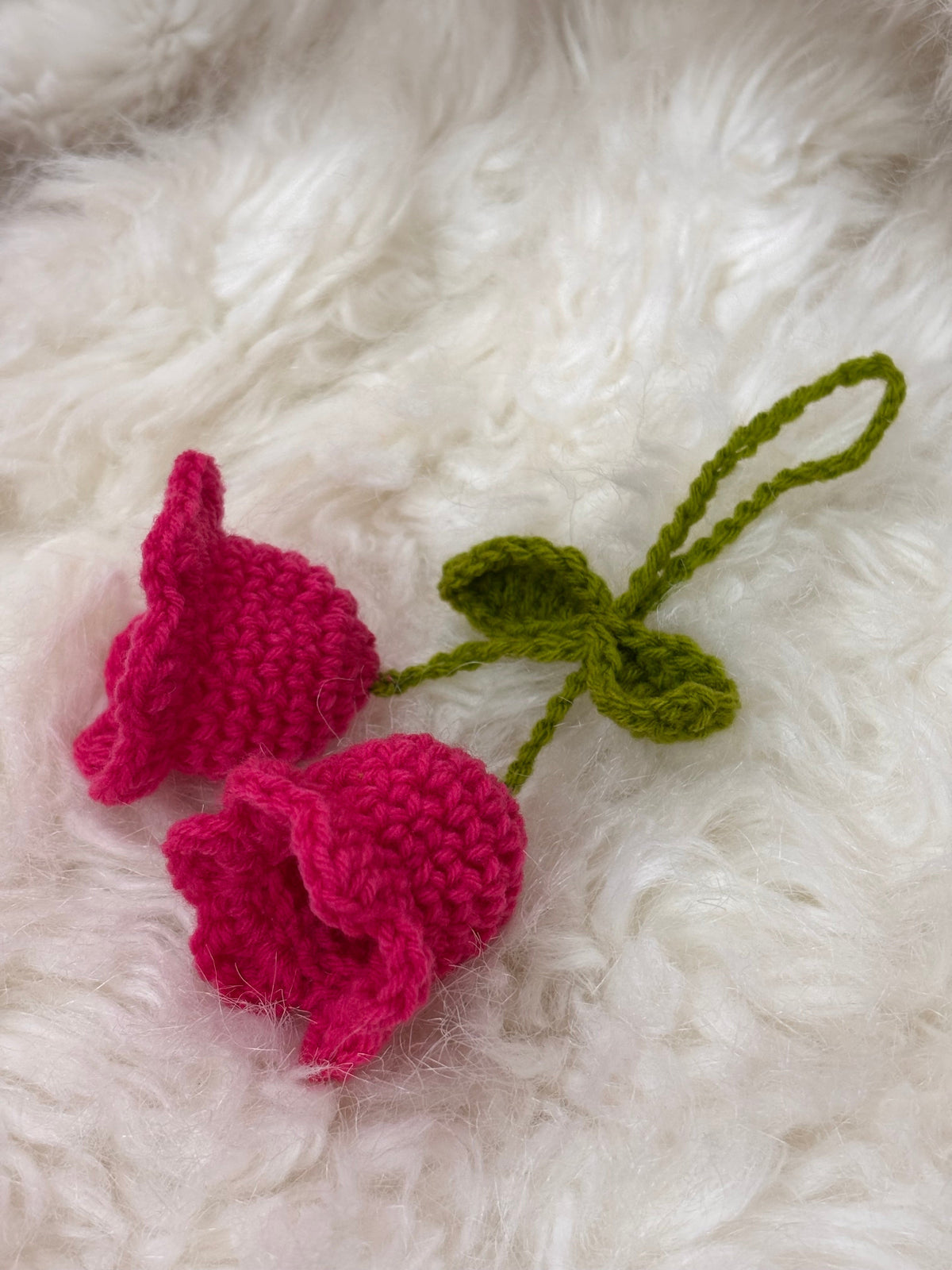 Crochet Charm Bell Pink