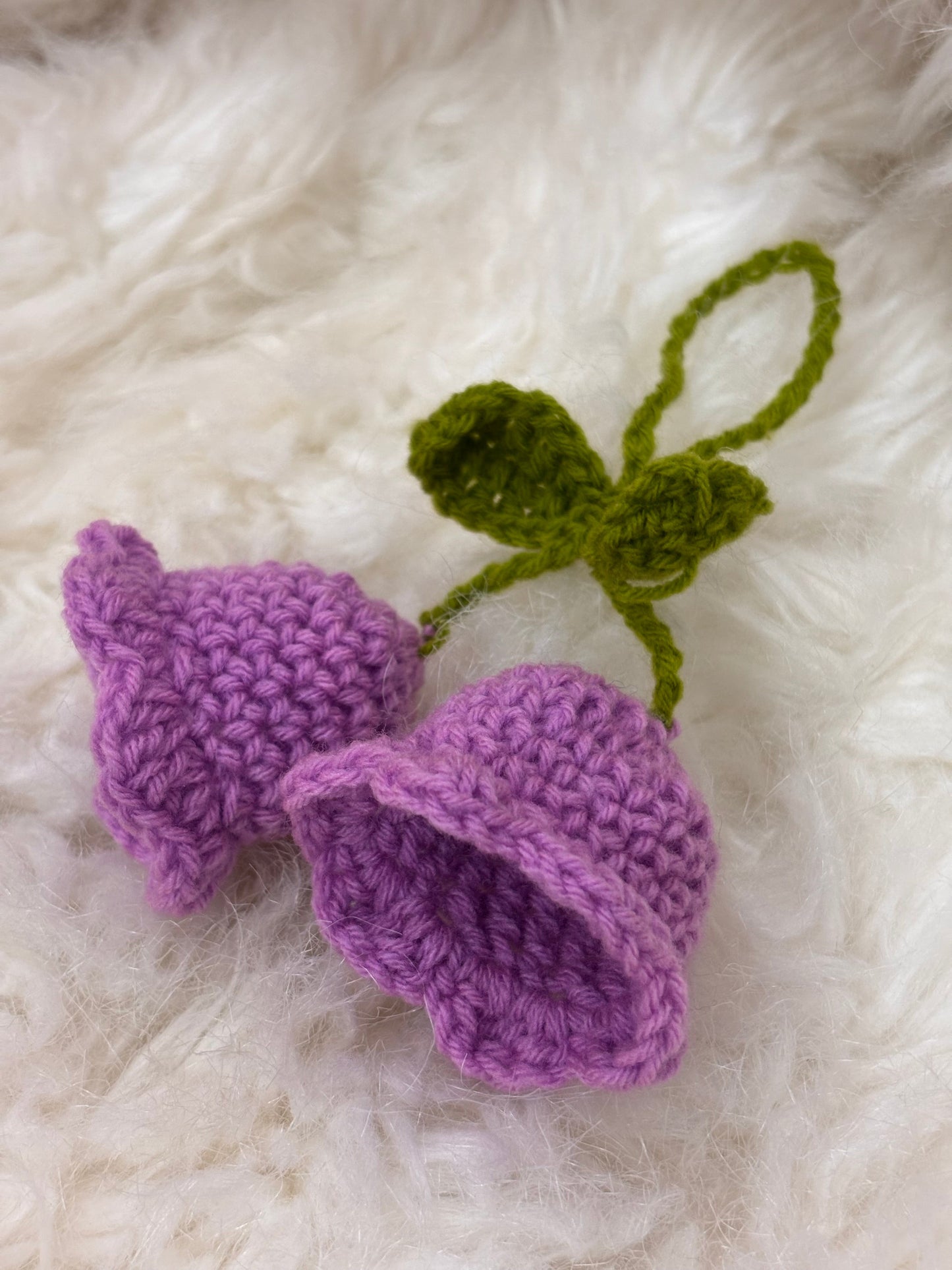 Crochet Charm Bell Lavender