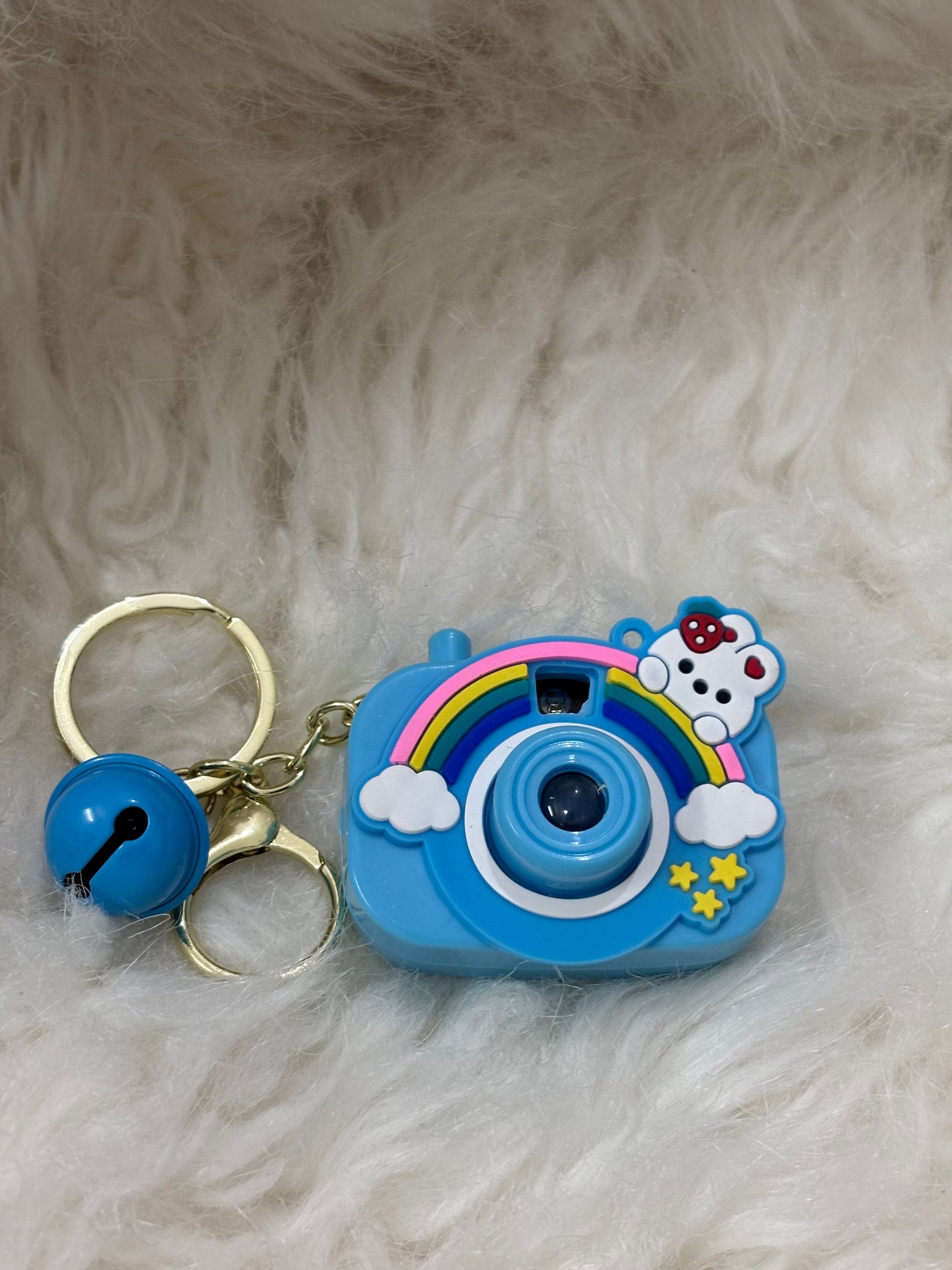 Blue Light Camera Keychain