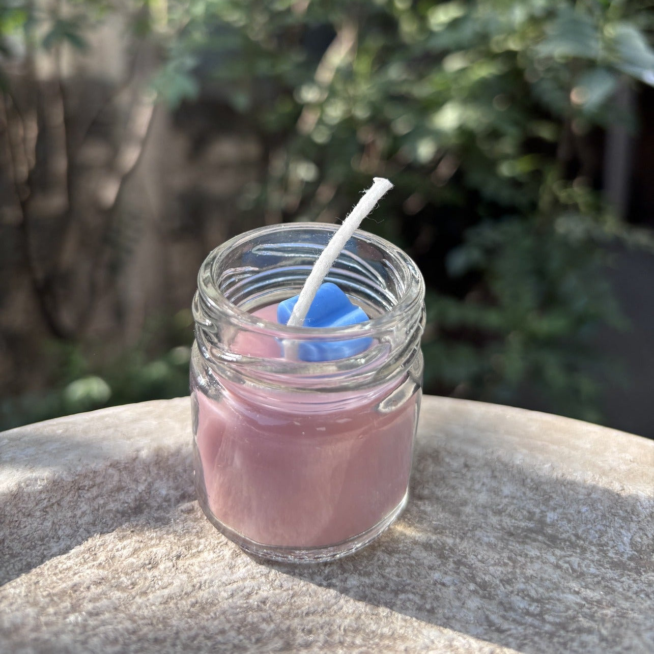 Blue Rose Lavender Scented Container Candle