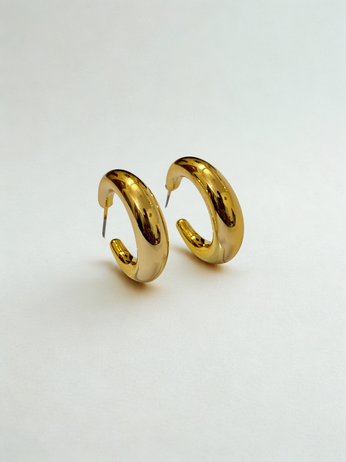 Bold Curve Hoop Small Anti-tarnish Earrings