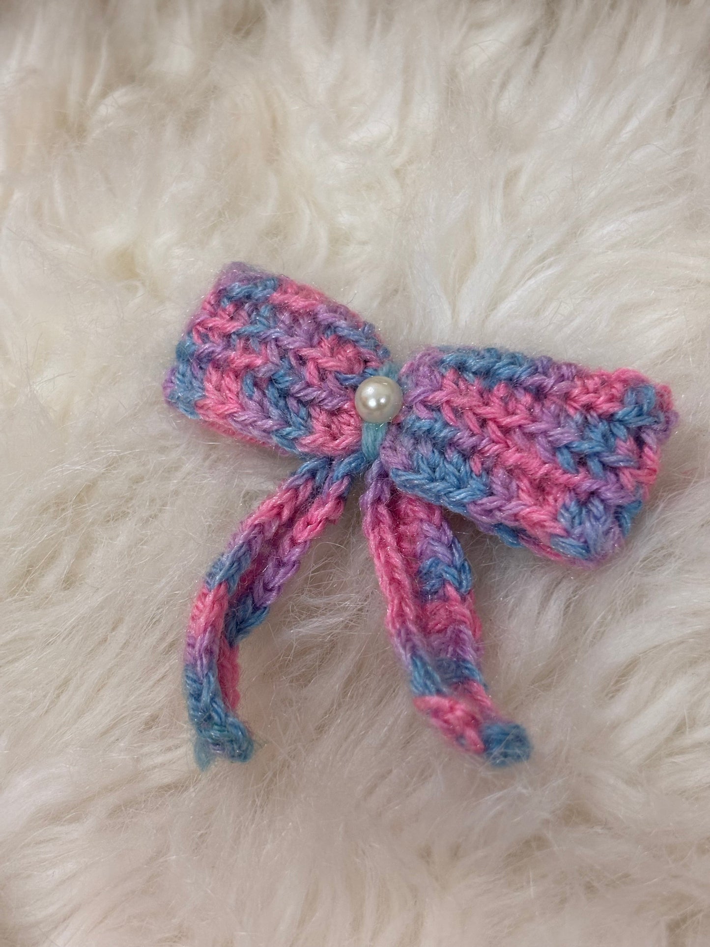 Bow Crochet Hairclip | Multicolor