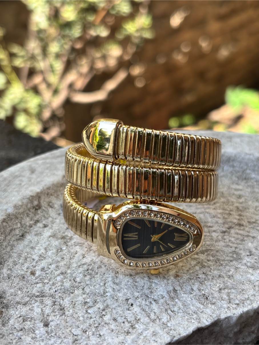 Snake Bracelet Wrist Watch Anti Tarnish