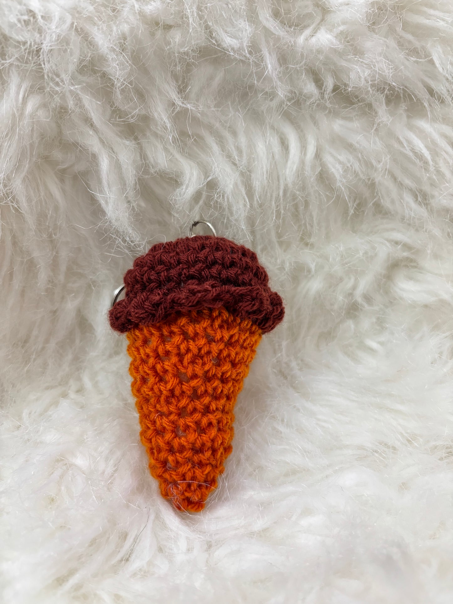 Crochet Keychain Softy | Chocolate