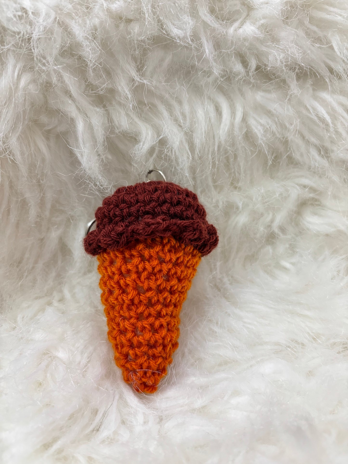 Crochet Keychain Softy | Chocolate