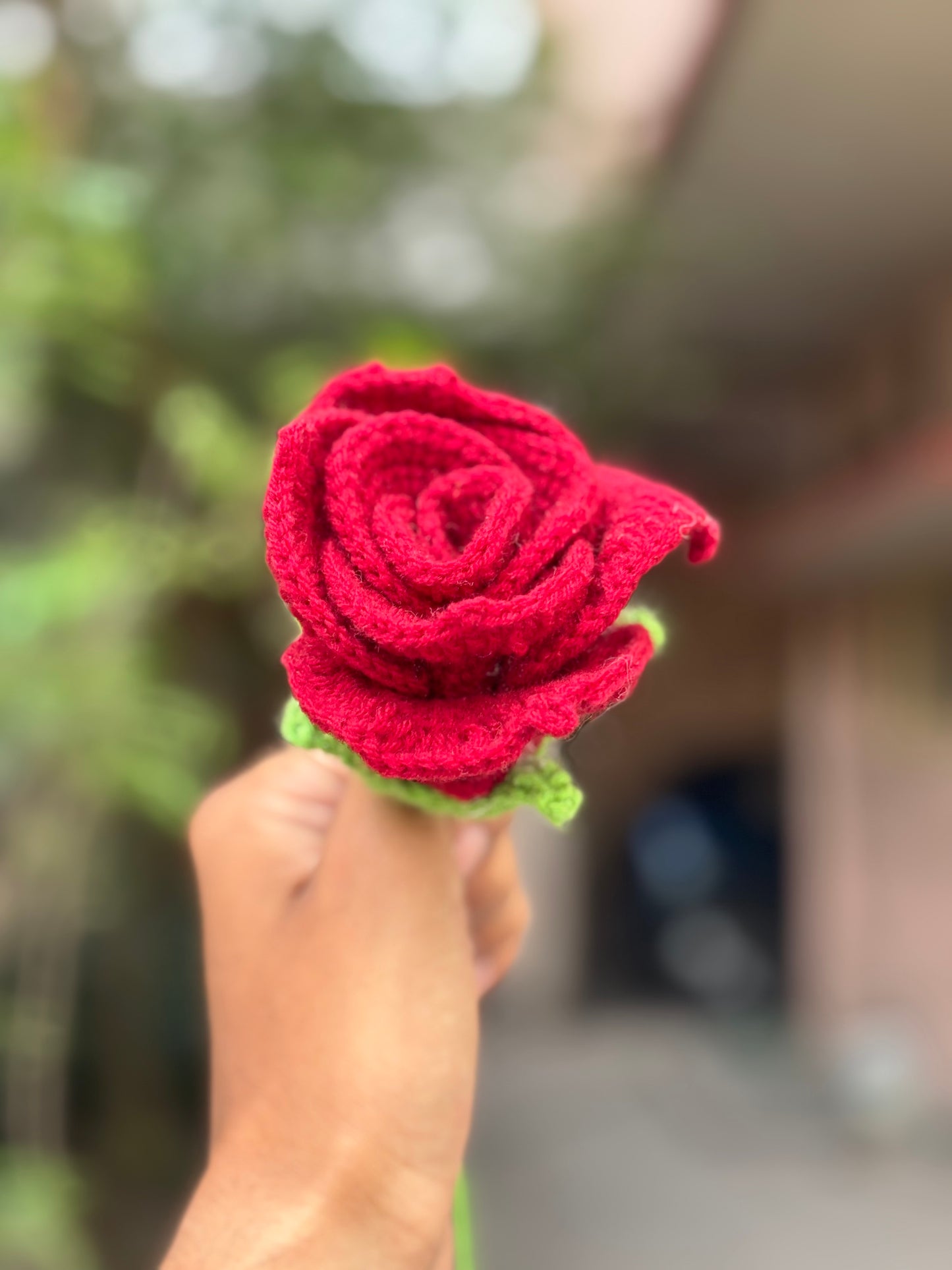 Crochet Flower | Red Rose