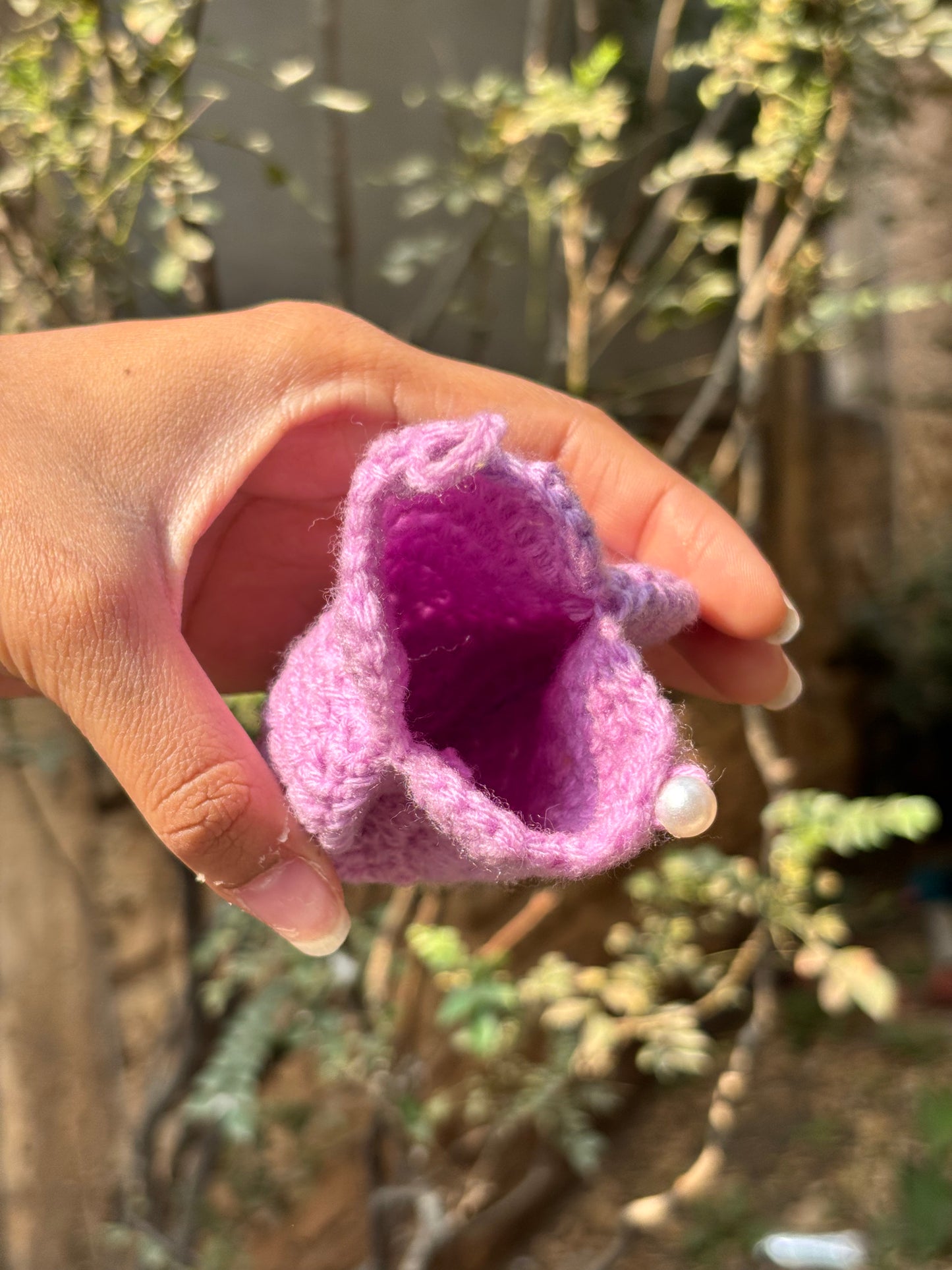 Crochet Pods Pouch | Lavender