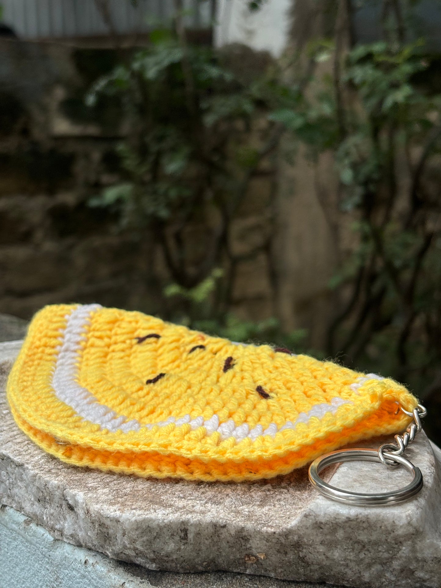 Crochet Sunglass Holder | Yellow