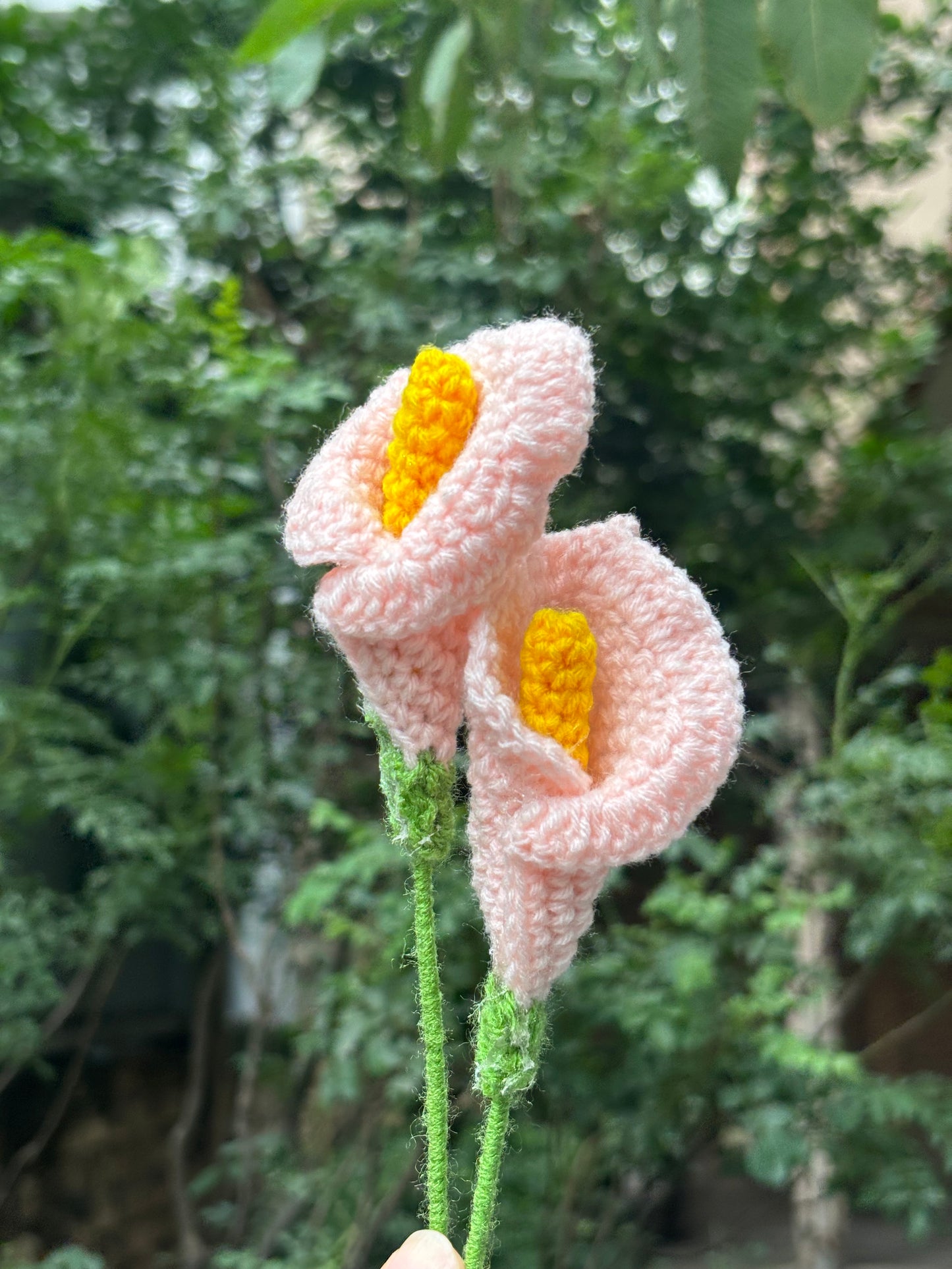 Crochet Flower | Calla Lilly | Baby Pink
