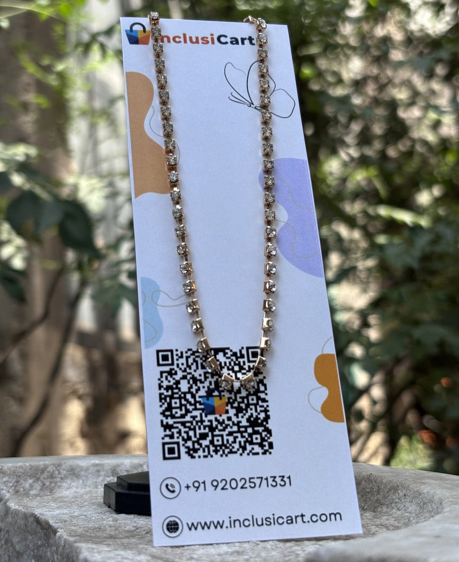 Dazzle Diamond Link Necklace