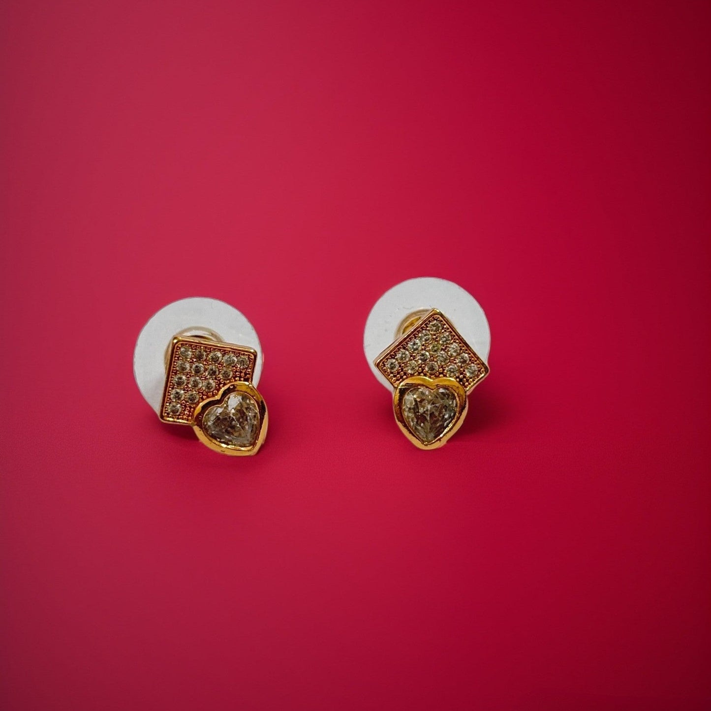 HeartGlow Stud Earrings