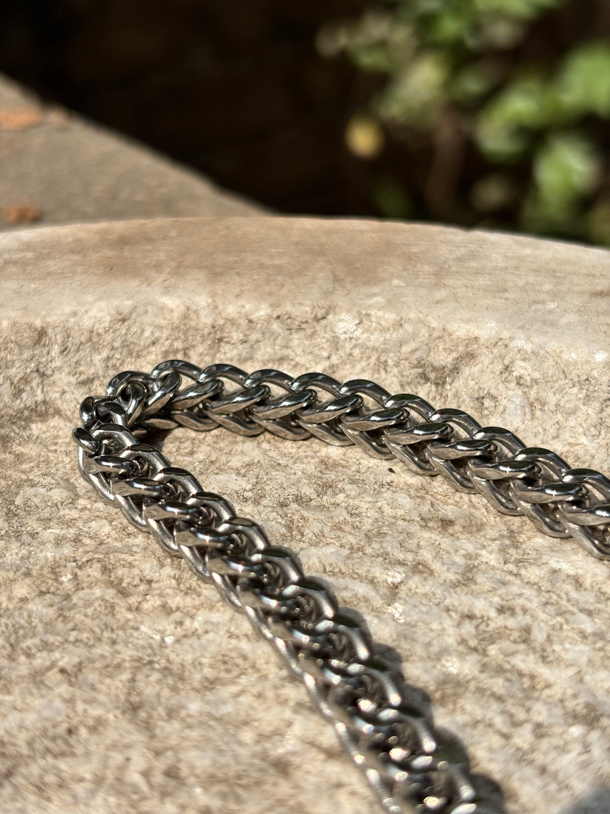 Mens Chain Bracelet | Silver Thin Chain
