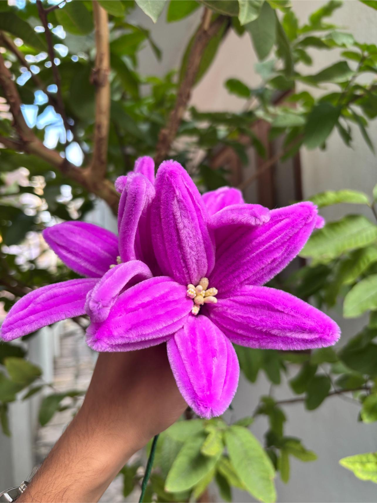 Lilly Fuzzy Flower | Liliac