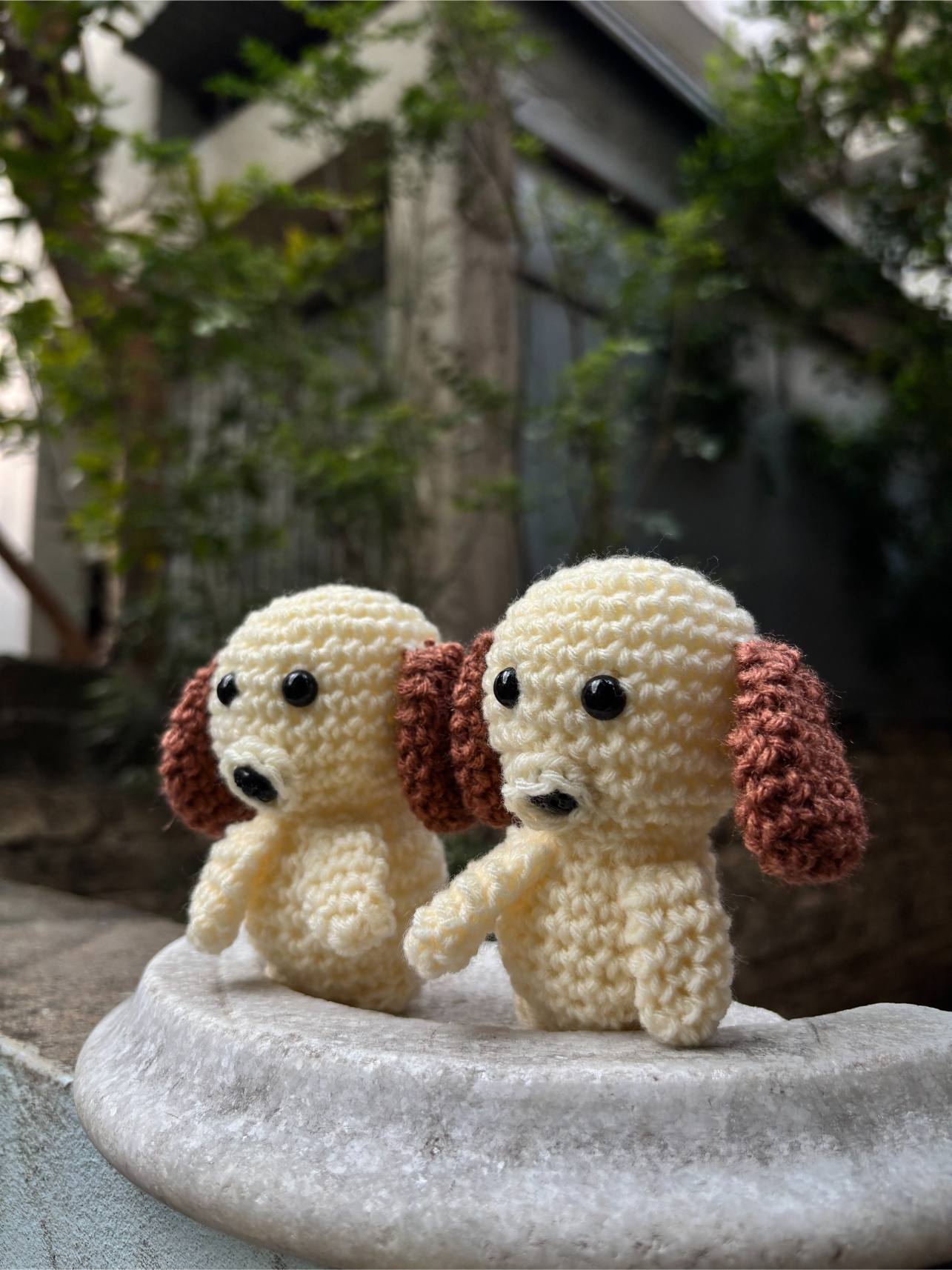 Crochet Soft Toy | White Dog