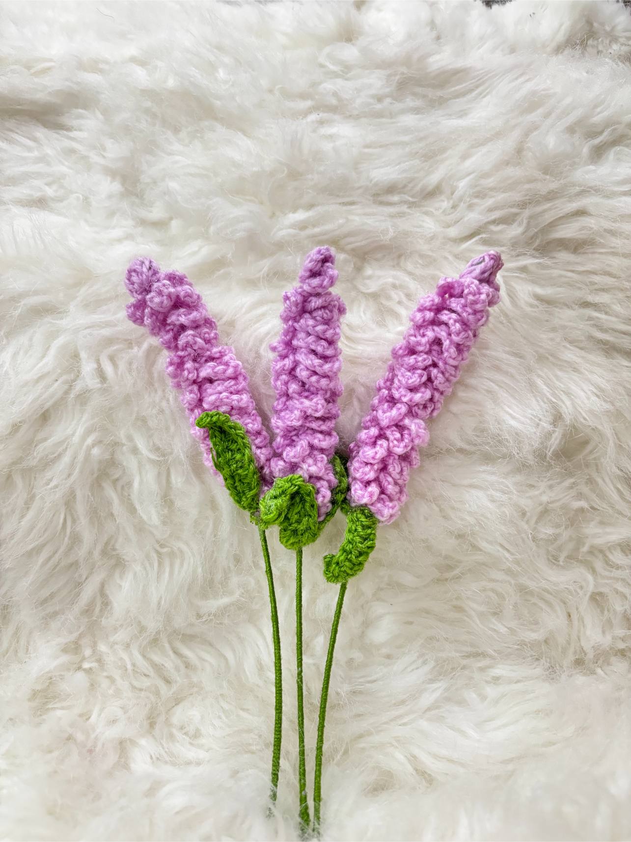 Crochet Flower Stick | Baby PInk