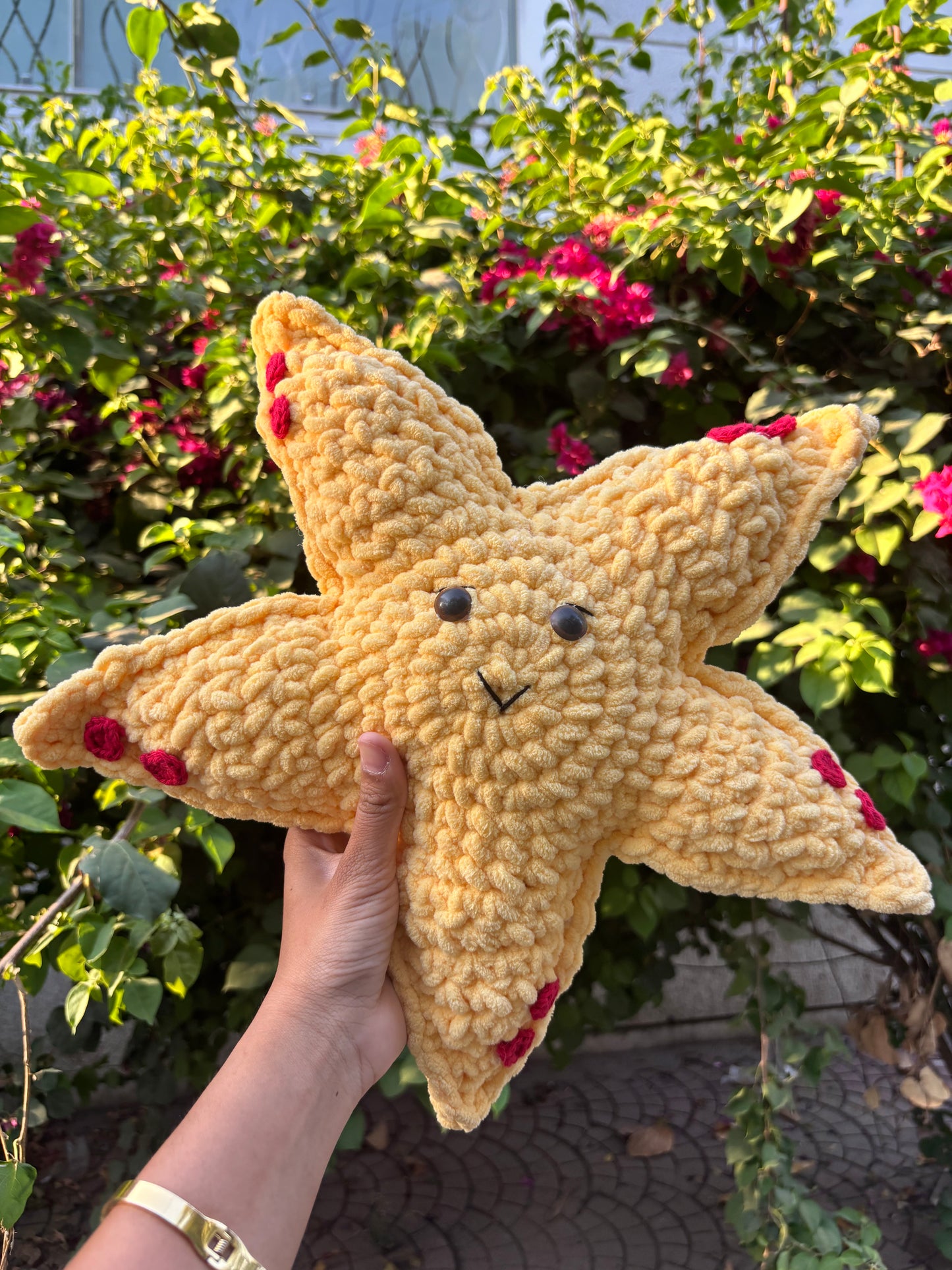 Crochet Plushie | Yellow Starfish