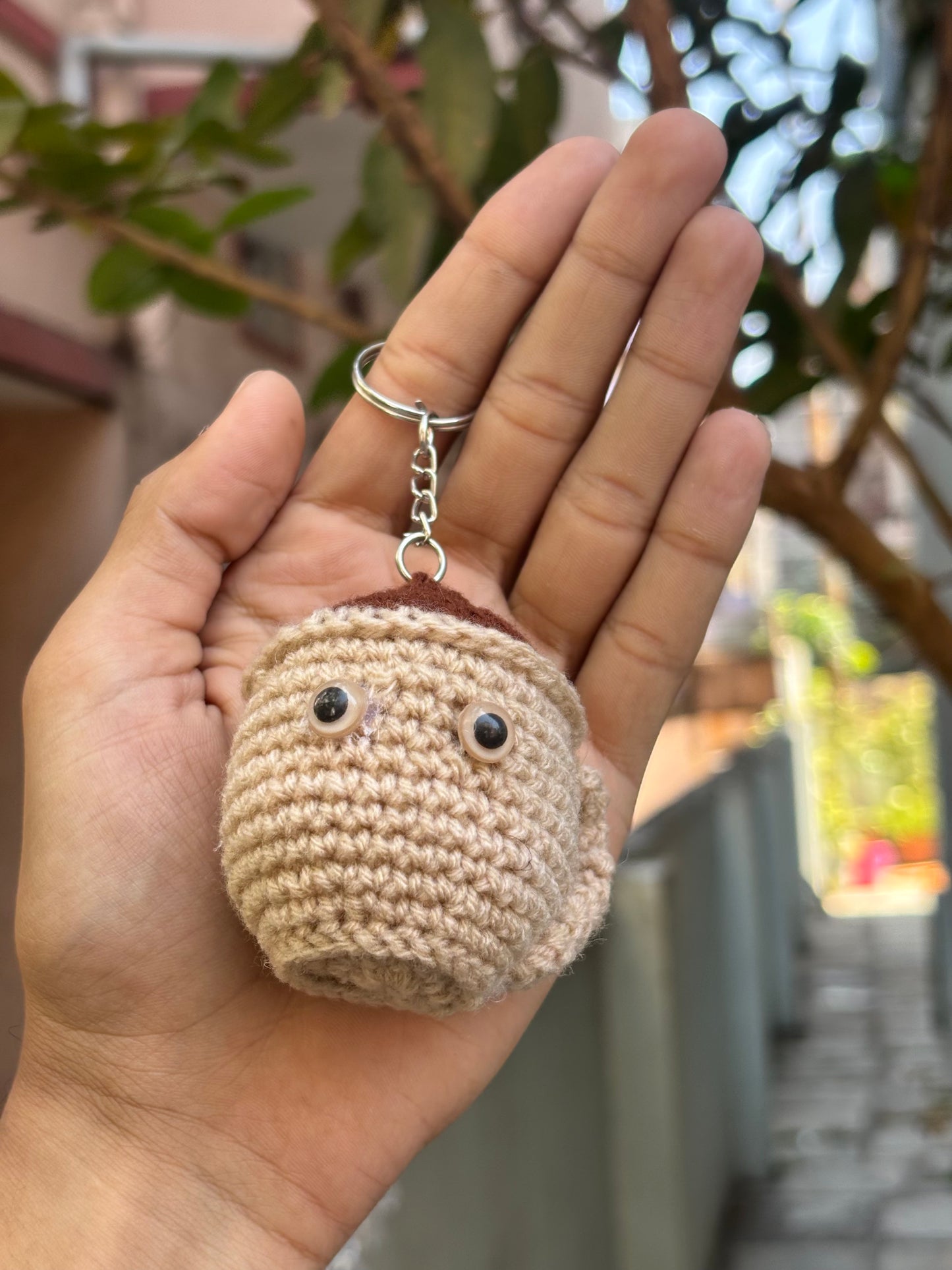 Crochet Keychain Coffee Cup