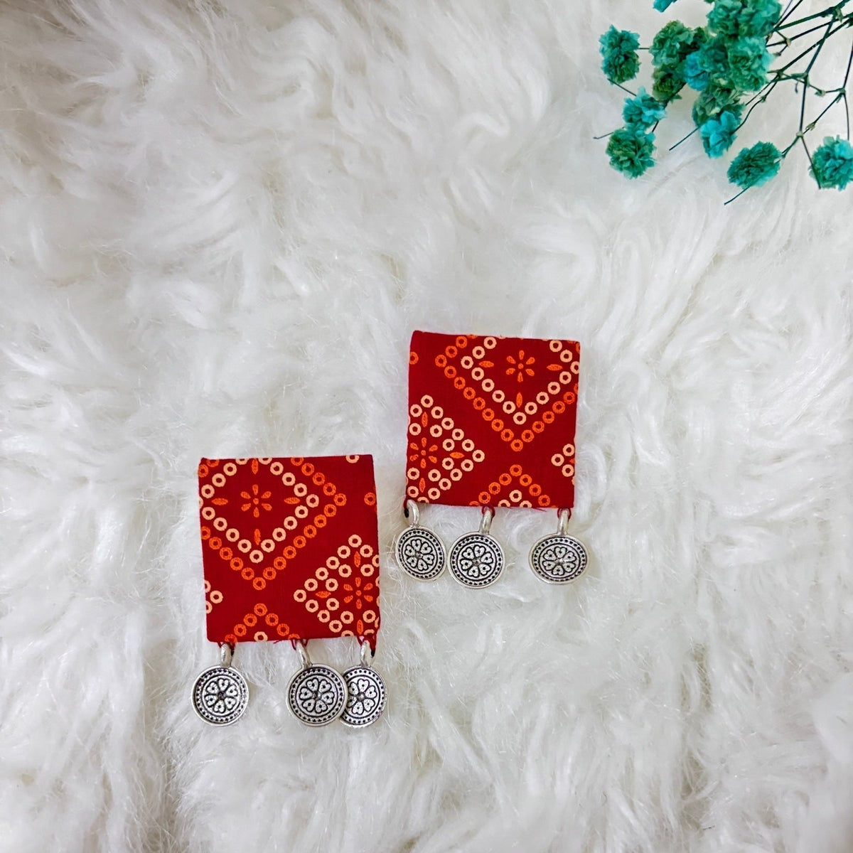 Bandej Work Fabric Earrings