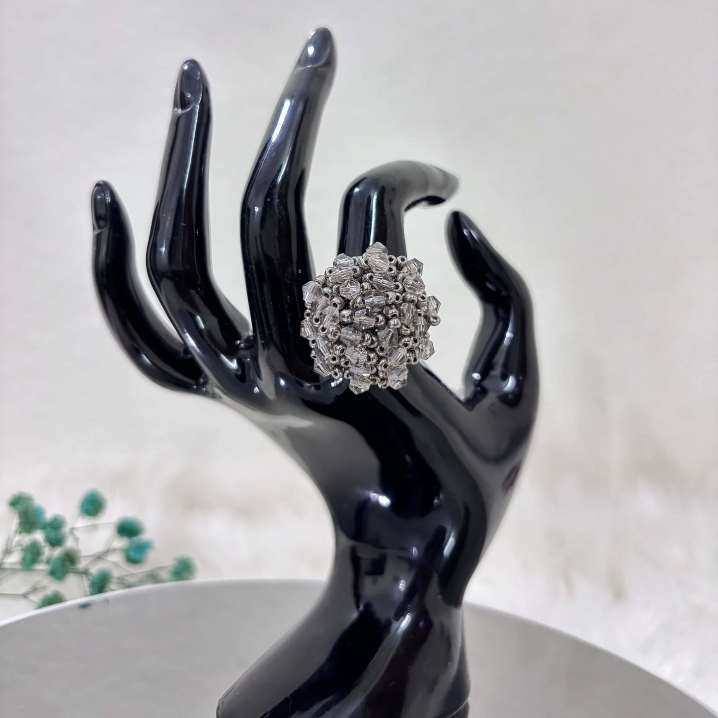 Stunning Light weight Chimes Grey Ring