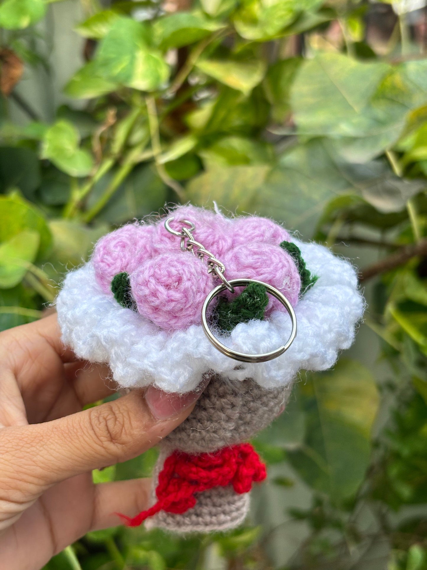 Crochet Keychain Bouquet 2.0 | Lavendar Rose
