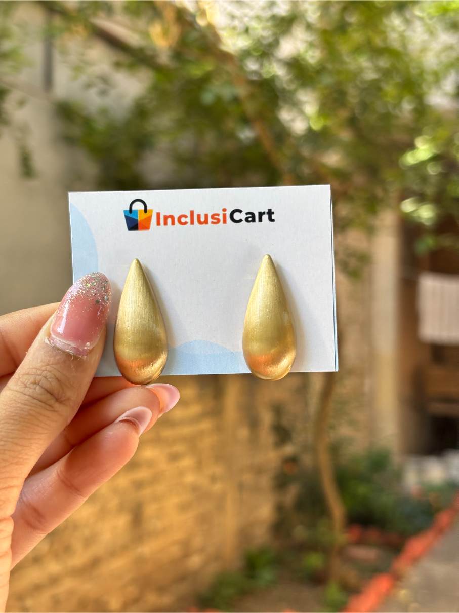 Matte Drop Anti Tarnish Stud Earrings