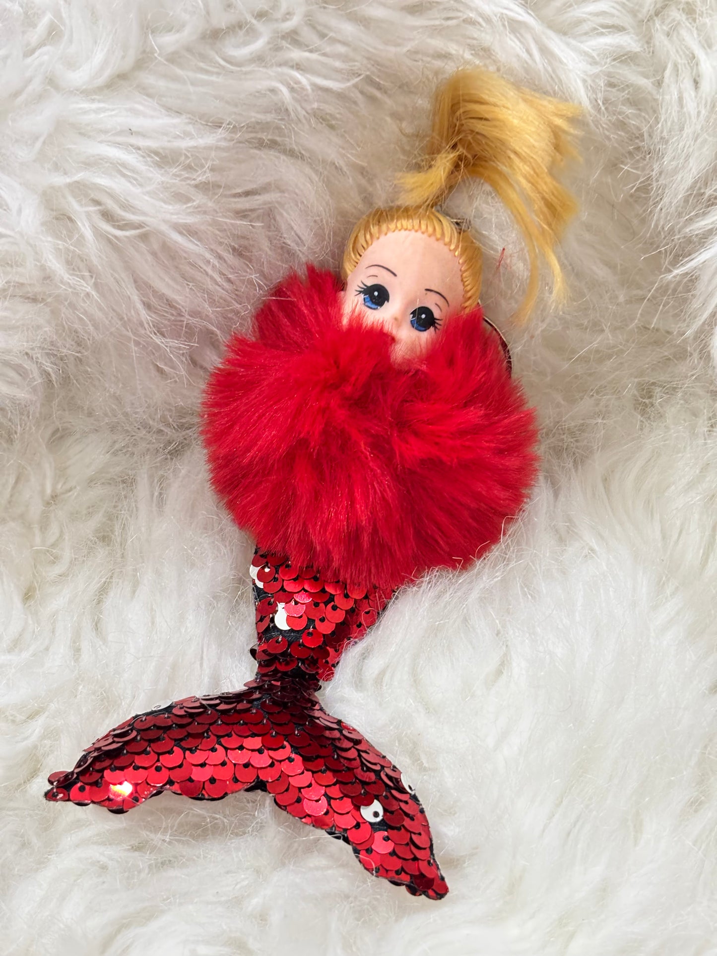 Mermaid Red Keychain