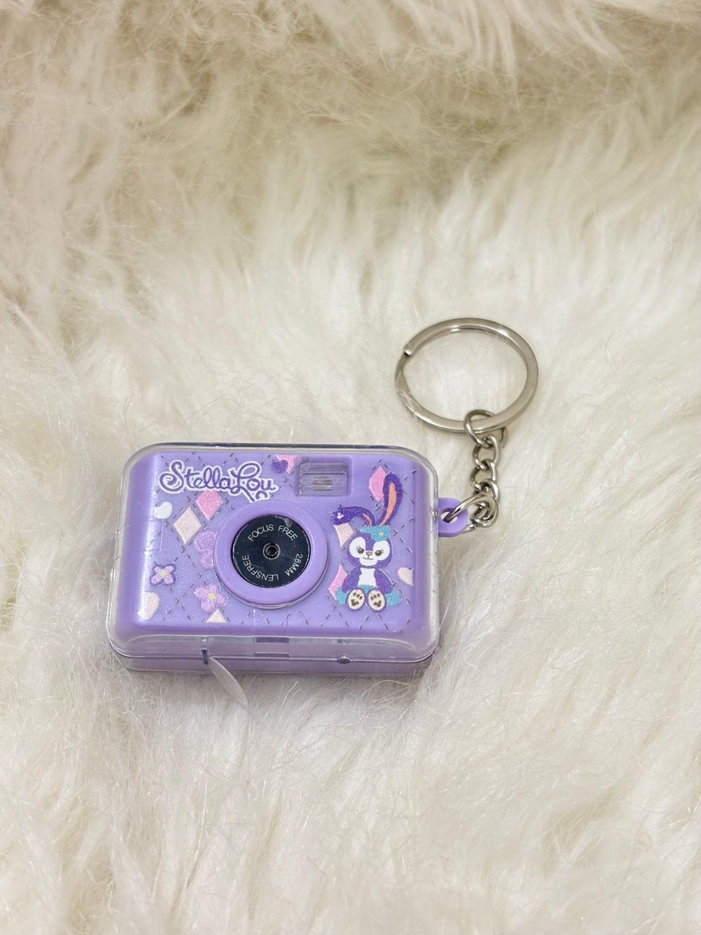 Keychain | Mini Lavender Light Sound Camera