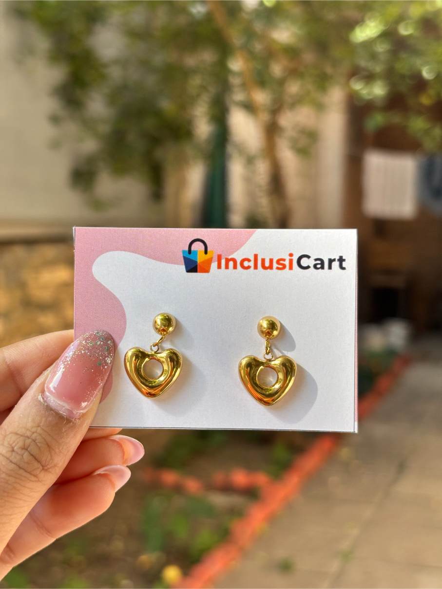 Anti tarnish Earrings | Mini Heart Stud Earrings