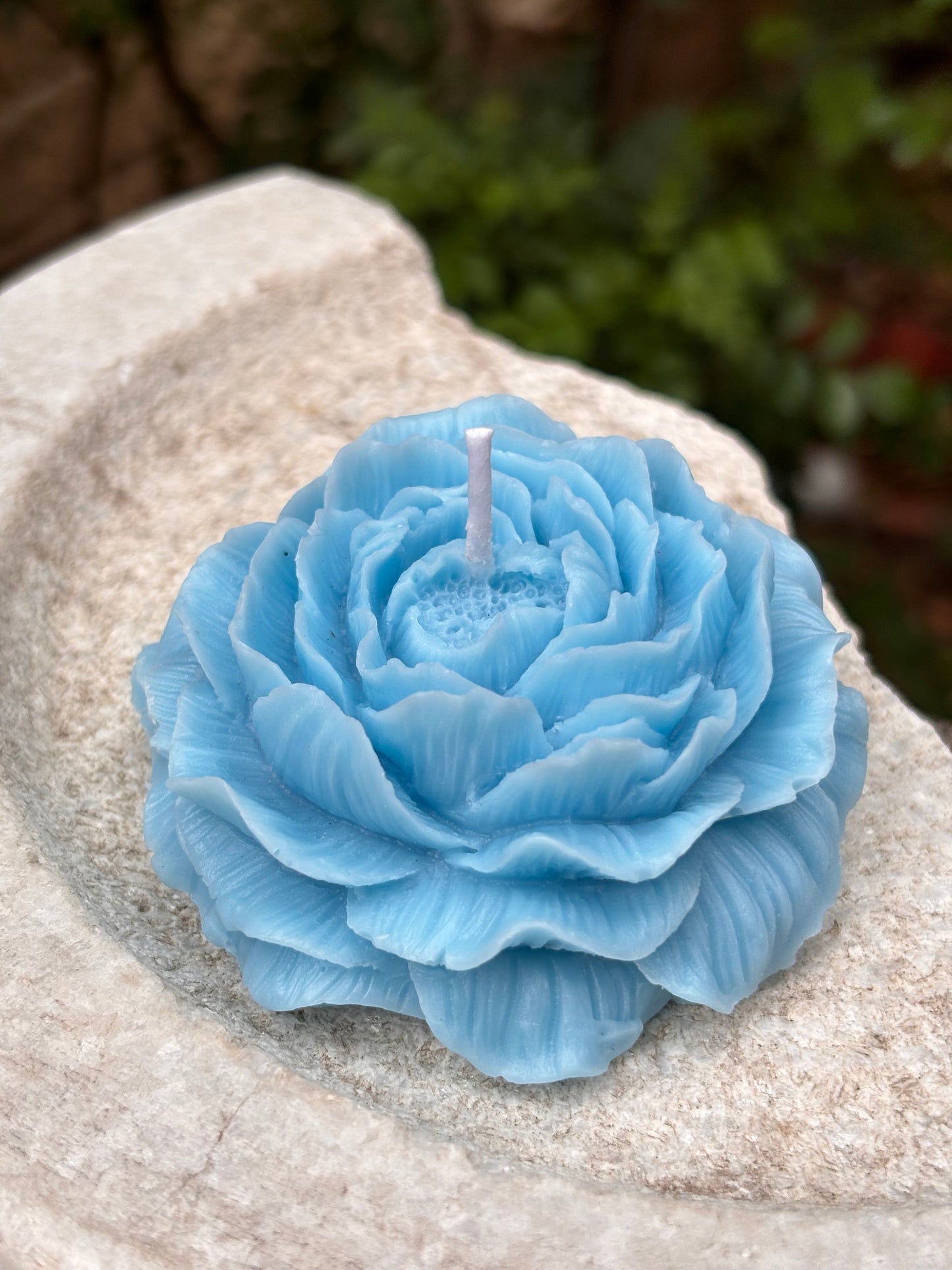 Ocean Blue Peone Flower Scented Candle
