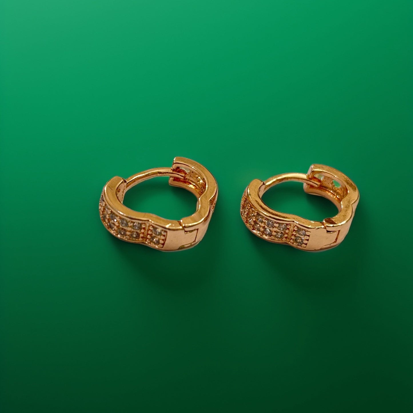 Radiant Lock Hoop Earrings