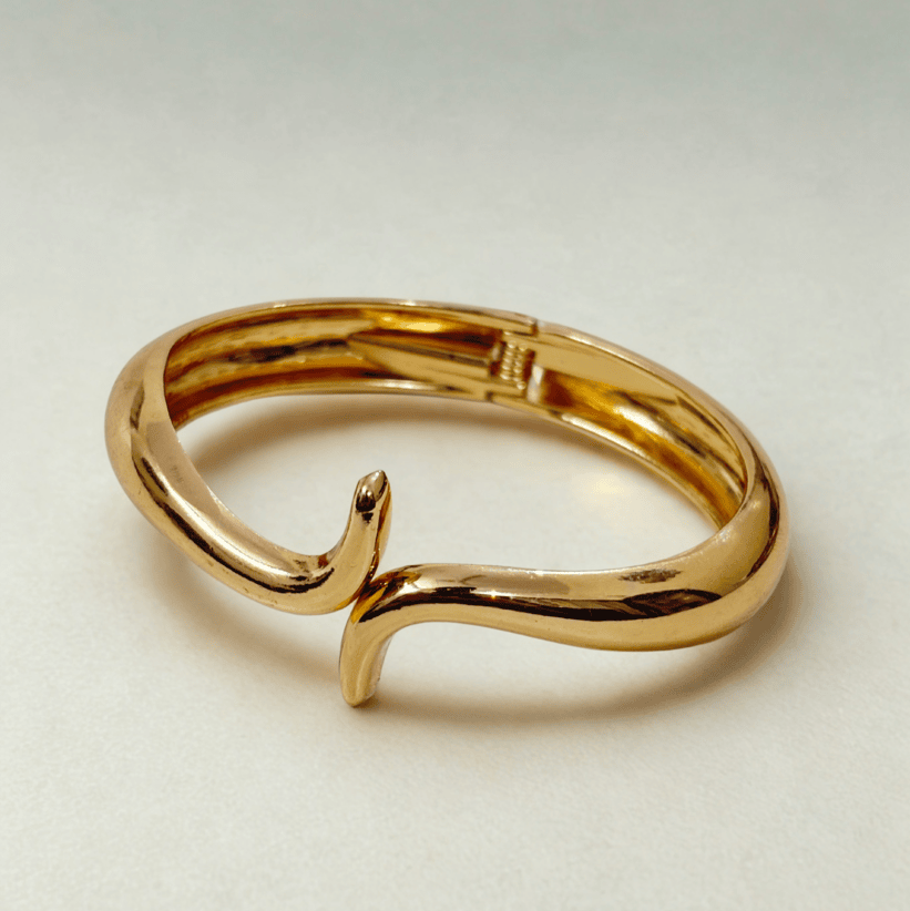 Serpent Flow Anti-Tarnish Brass Bracelet