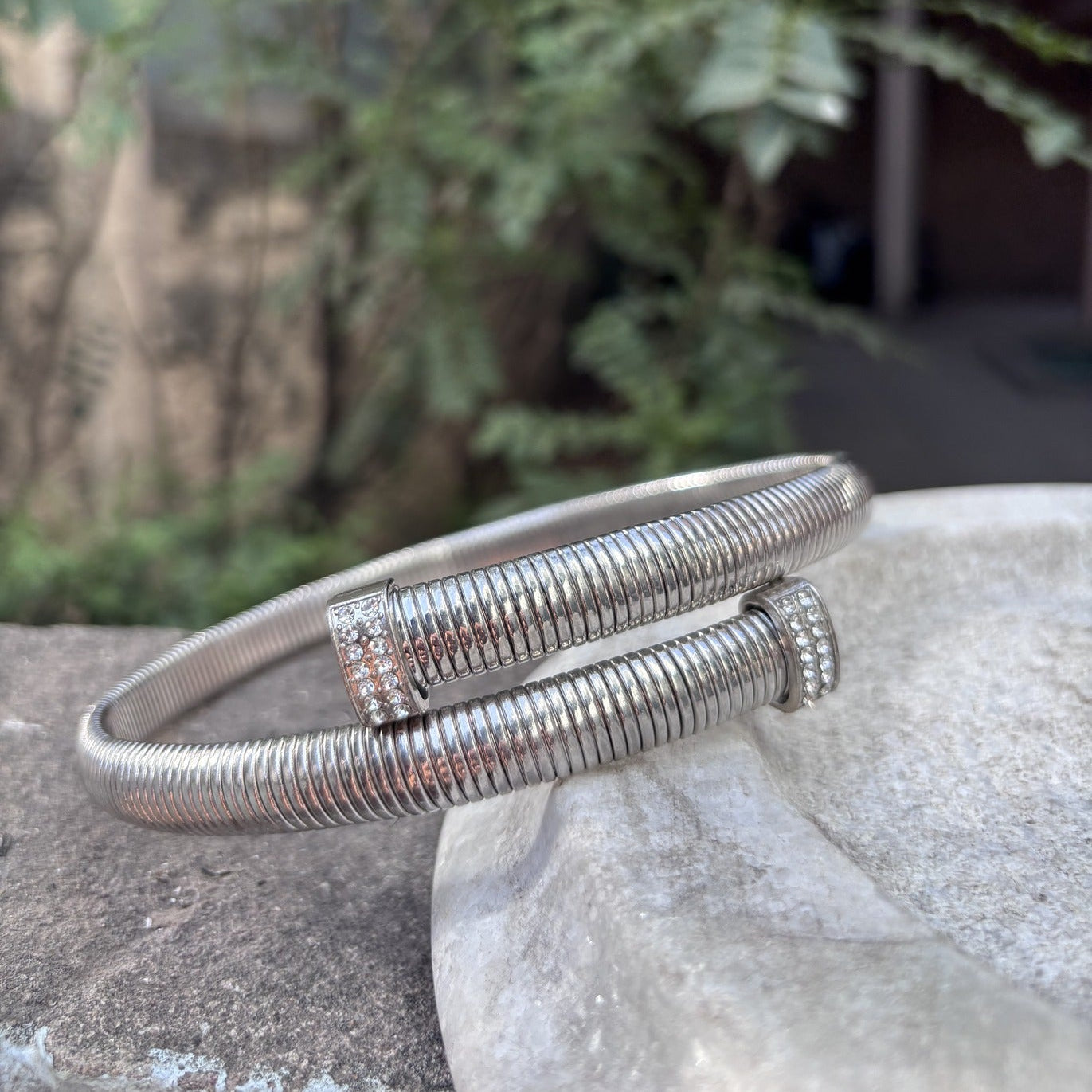 Silver Serpent Collar Necklace