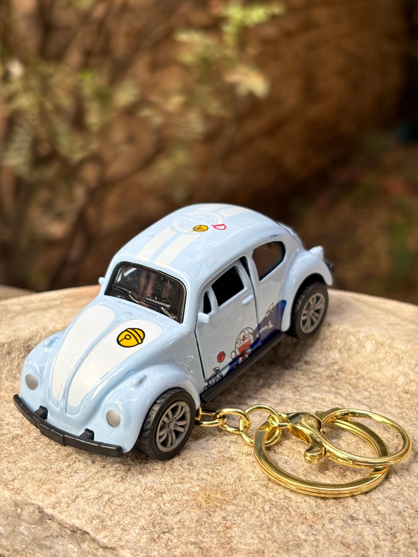 Keychain | Car | Sky Blue Retro Car Keychain