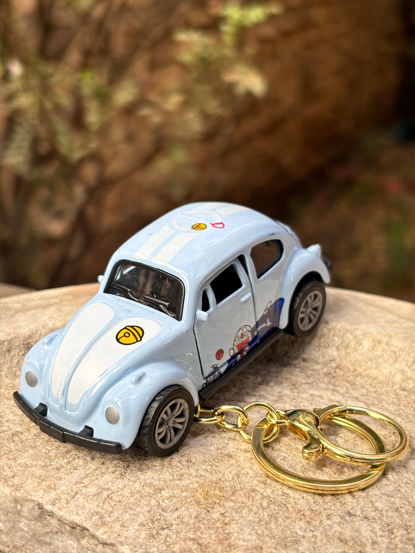 Keychain | Car | Sky Blue Retro Car Keychain