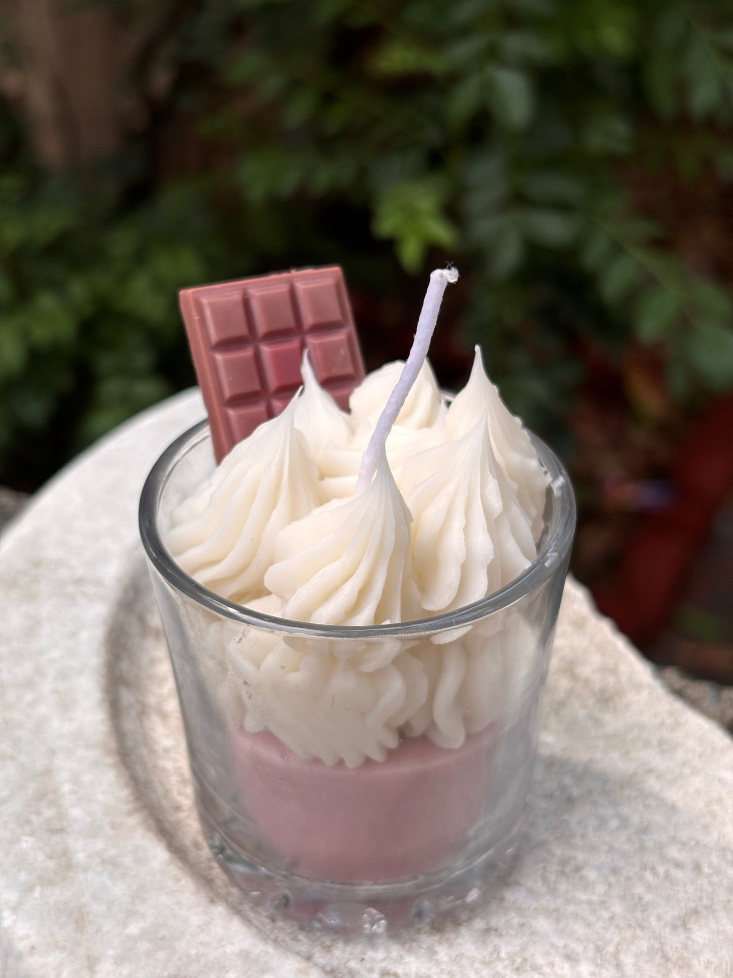 Strawberry Swirl Choclate Scented Candle