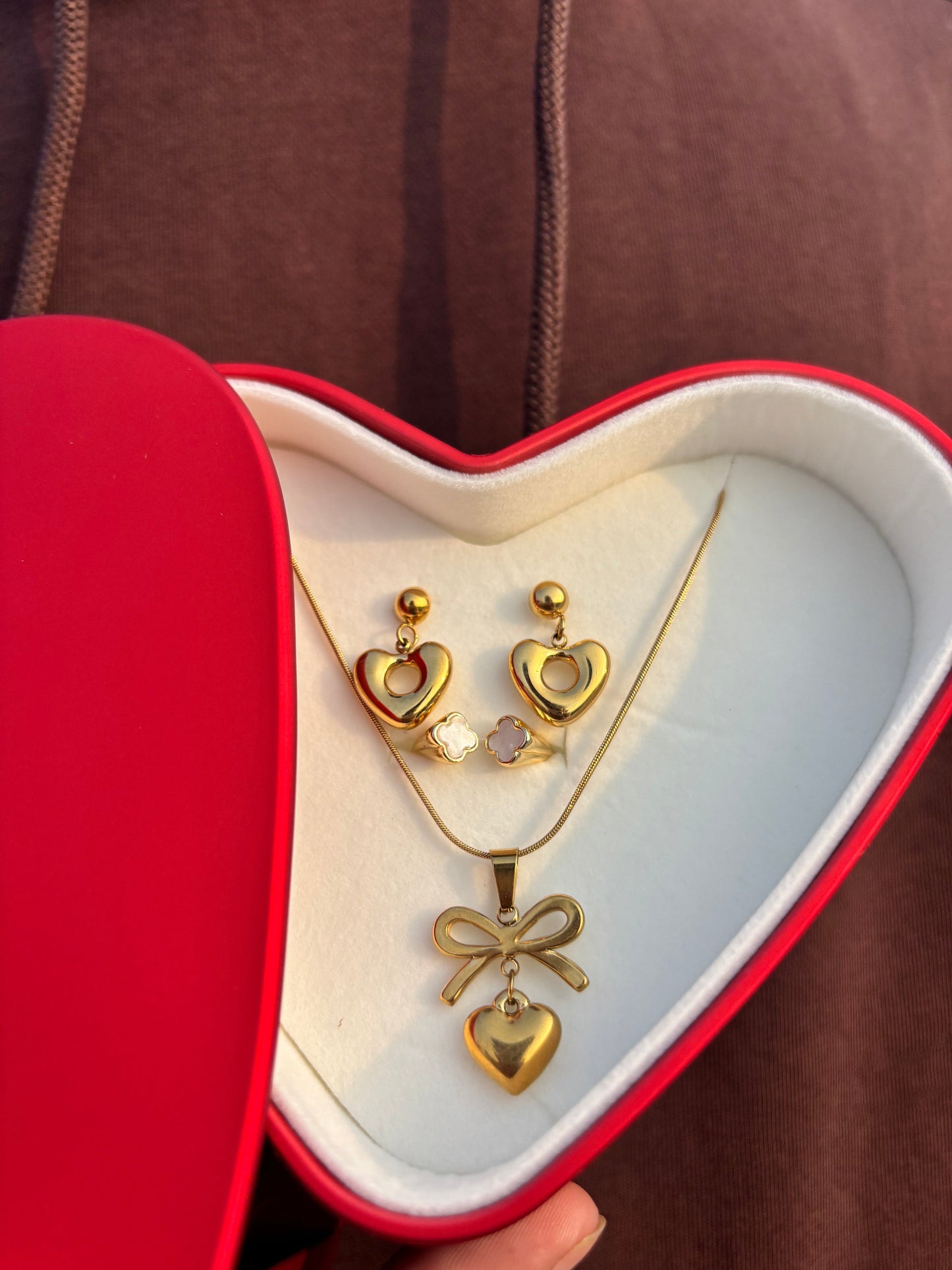 Valentine’s Special | Heart-Shaped Love Gift Box with Jewellery Set