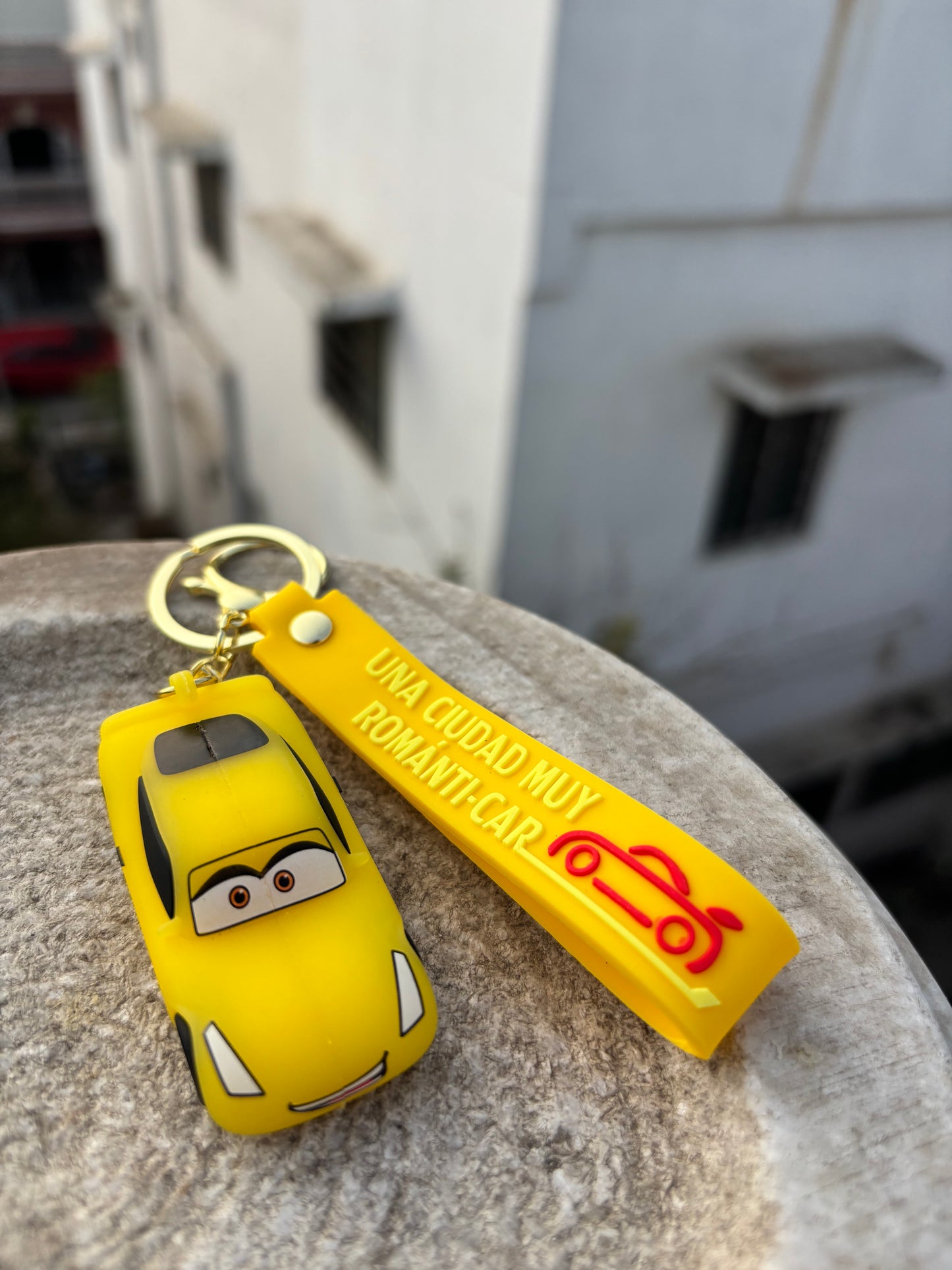 Keychain | Car | Yellow Sports Car